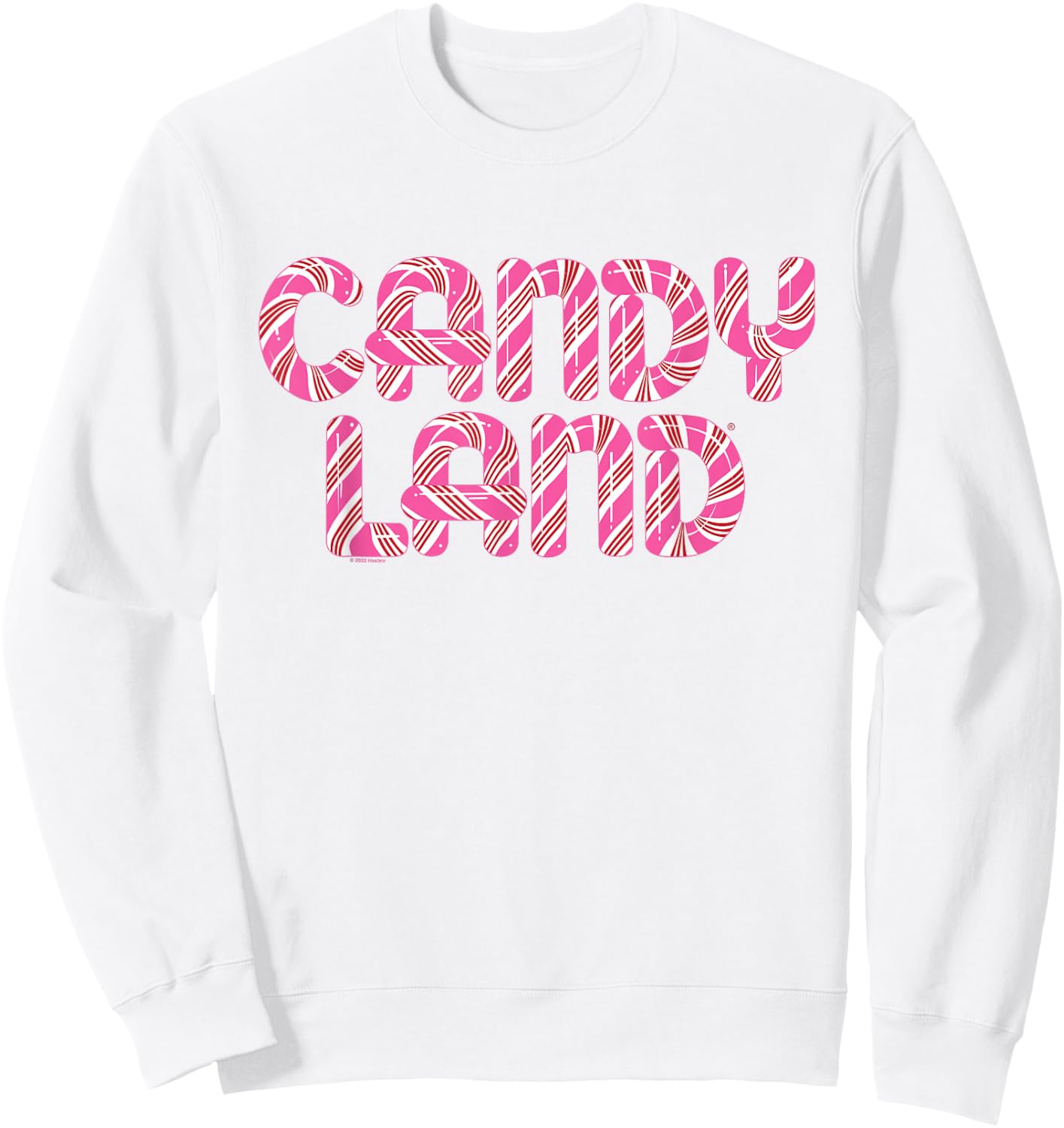 Candy Land Retro 90's Logo Sweatshirt - Sweatshirt | White