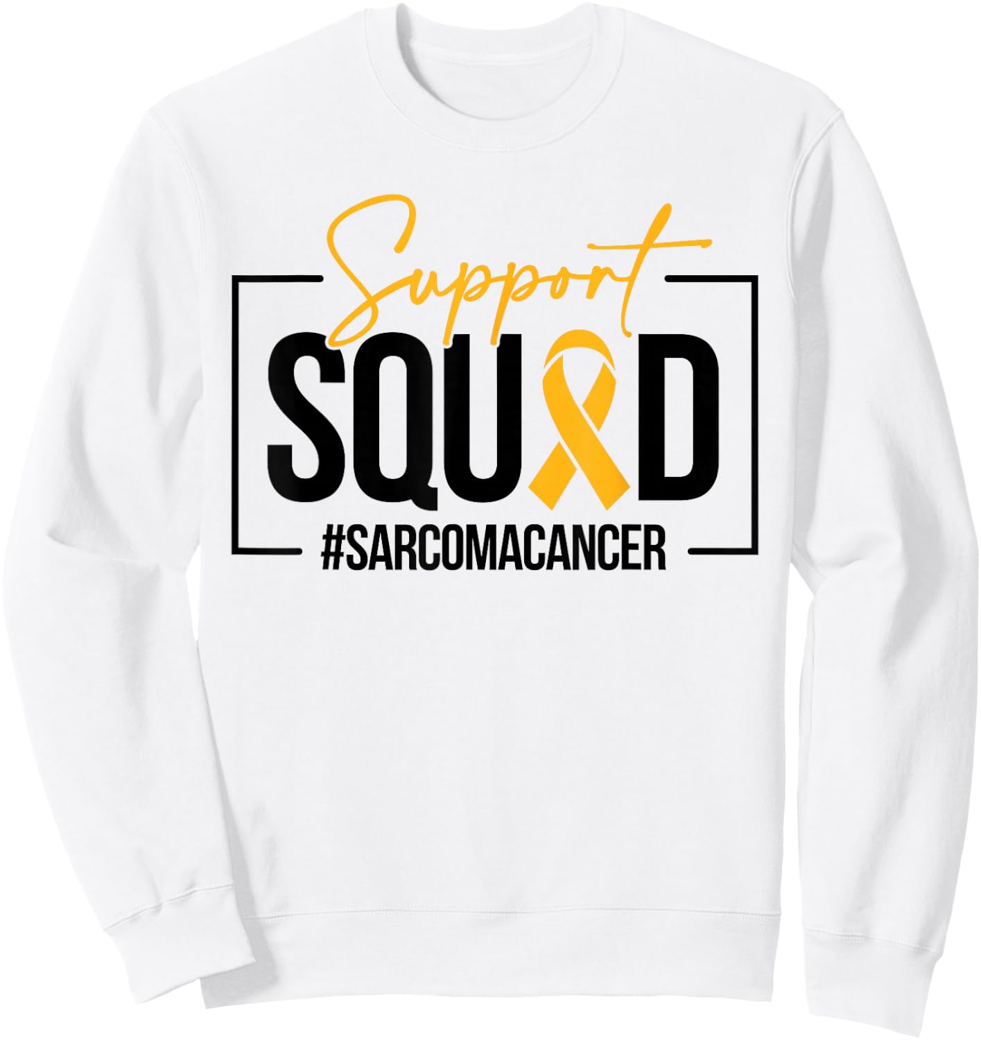 Sarcoma Cancer Awareness Support Squad Matching Sweatshirt - Sweatshirt | White