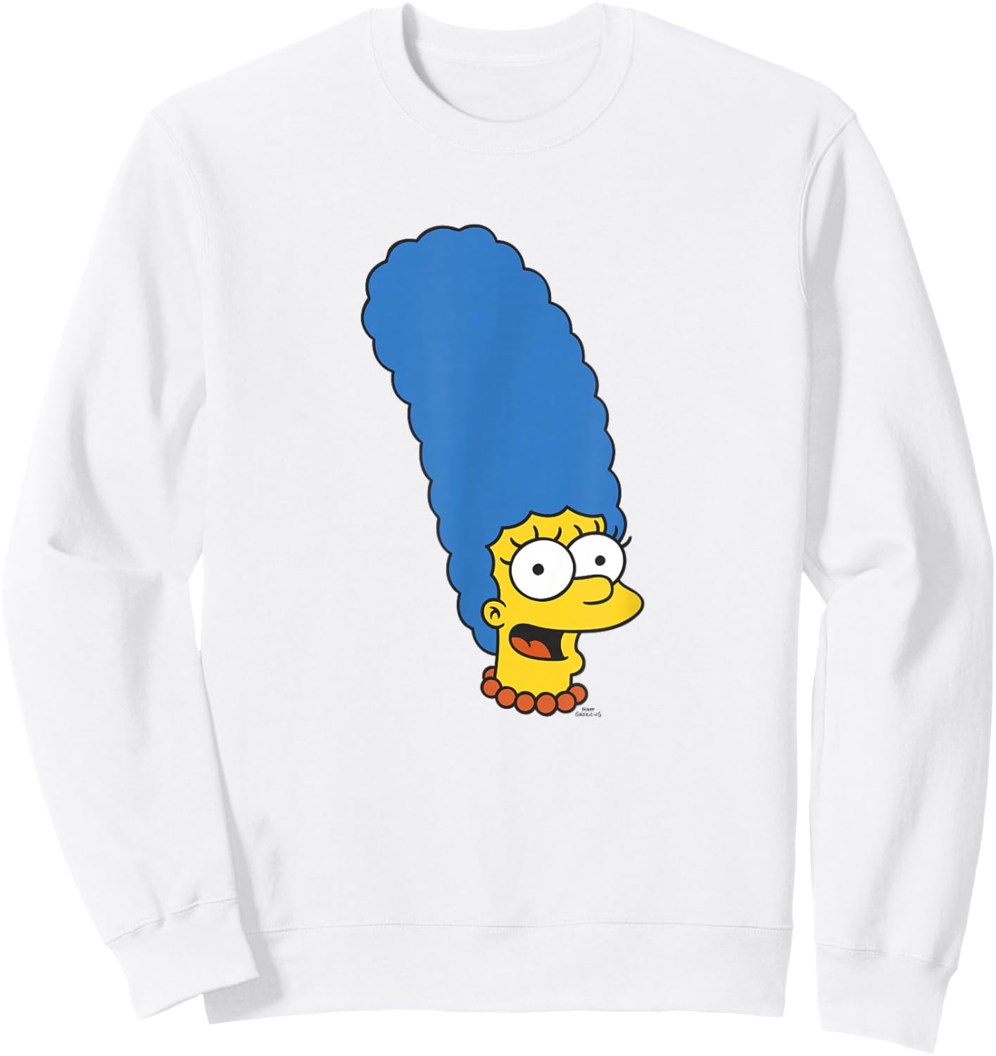 The Simpsons Marge Simpson Big Face Sweatshirt - Sweatshirt | White