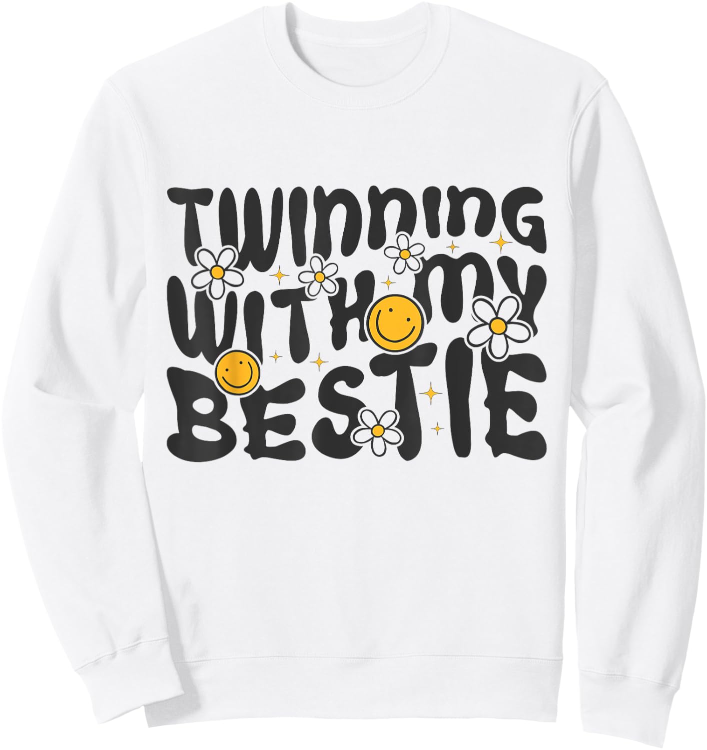 BFF Spirit Week Girls Besties Matching Sweatshirt - Sweatshirt | White