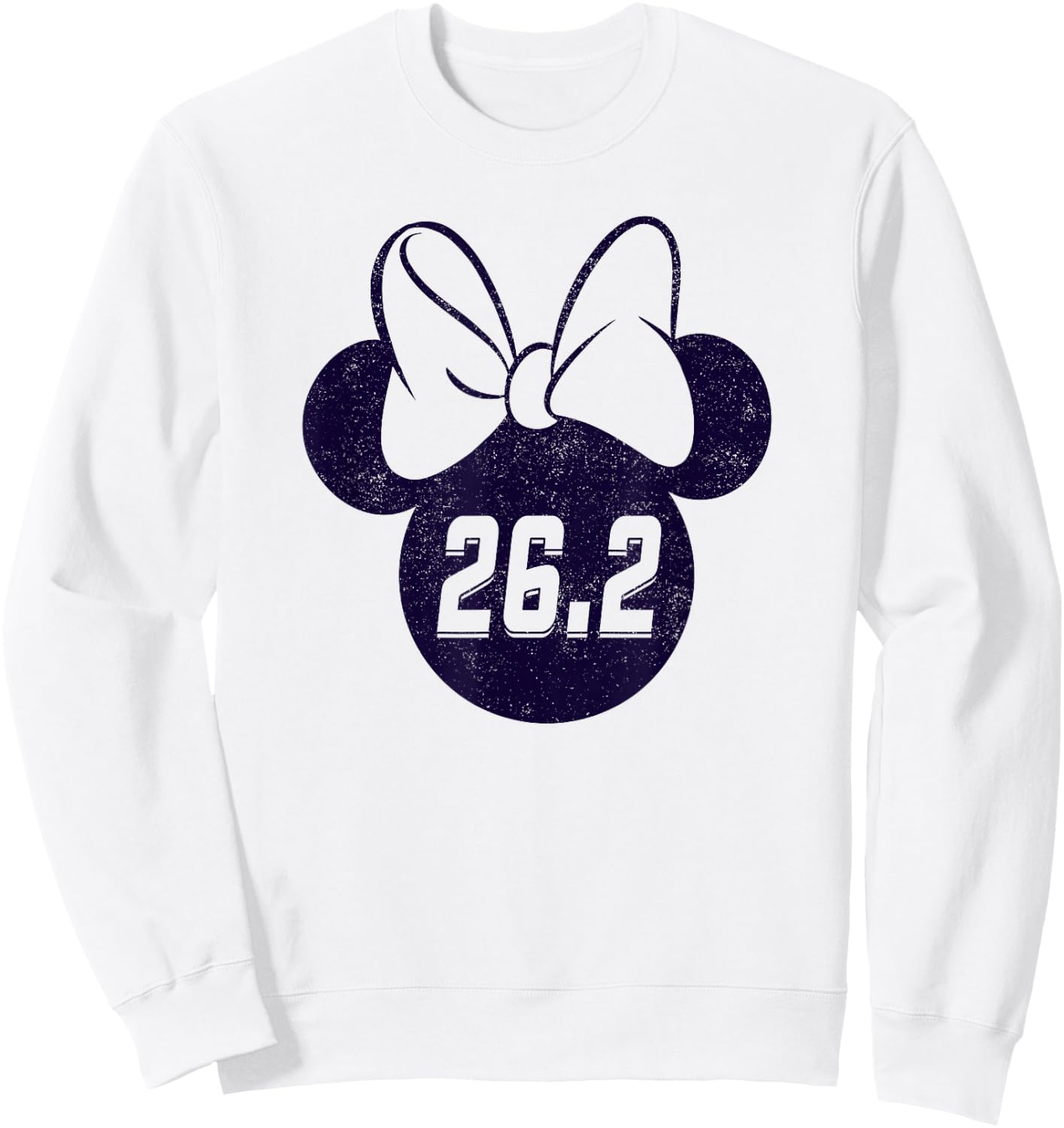 Disney Mickey And Friends Minnie Mouse Marathon 26.2 Logo Sweatshirt - Sweatshirt | White