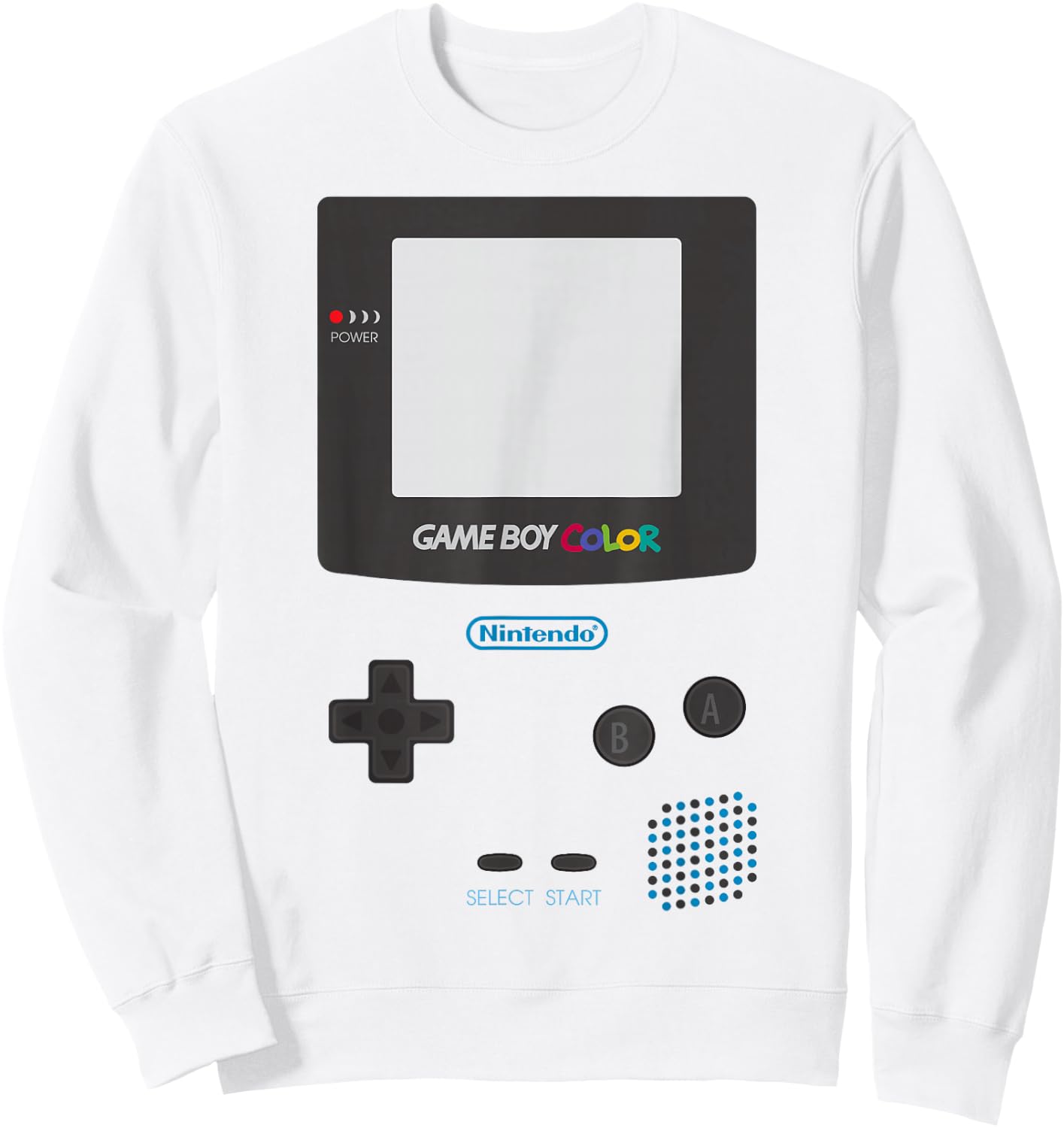 Nintendo Classic Gameboy Color Graphic Sweatshirt - Sweatshirt | White