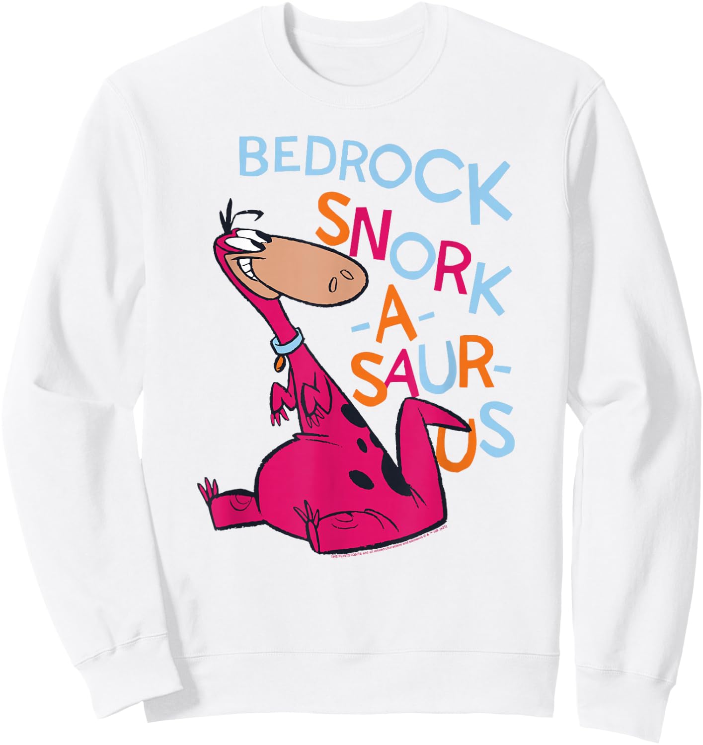 The Flintstones Dino Bedrock Snork-a-Saurus Sweatshirt - Sweatshirt | White