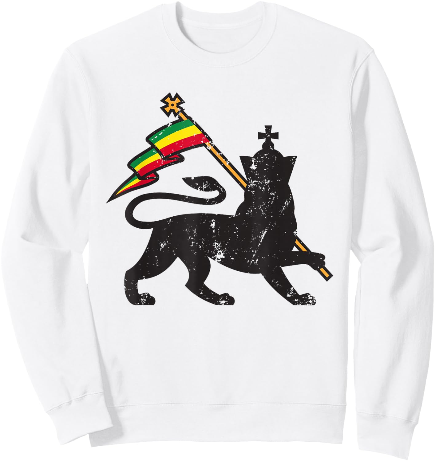 One Love Jamaican Rasta Reggae Men Sweatshirt - Sweatshirt | White