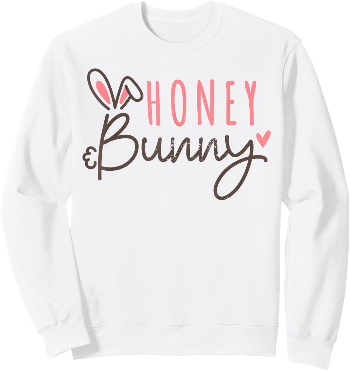 Cute Easter Bunny Vintage Happy Easter Honey Bunny Sweatshirt - Sweatshirt | White