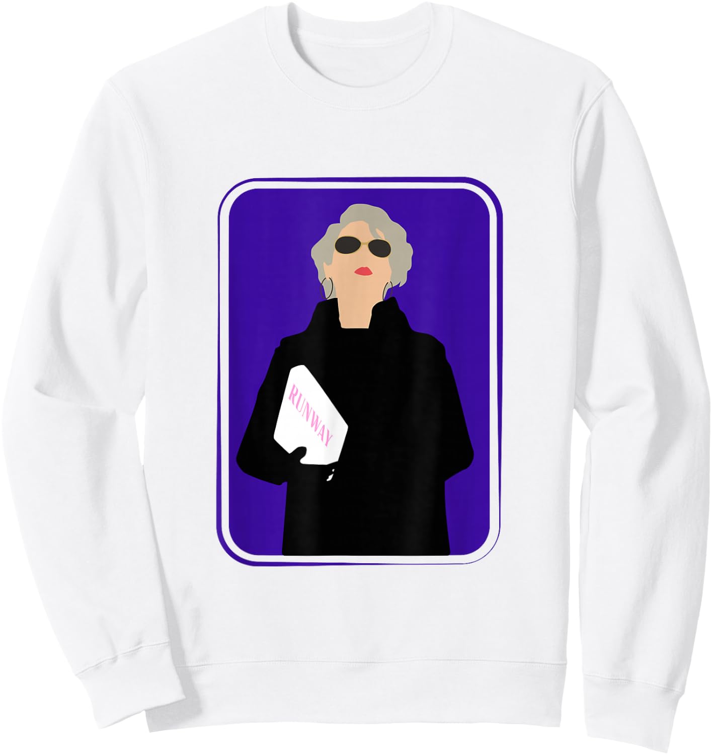 Miranda Runway Fashion Woman Model Sweatshirt - Sweatshirt | White
