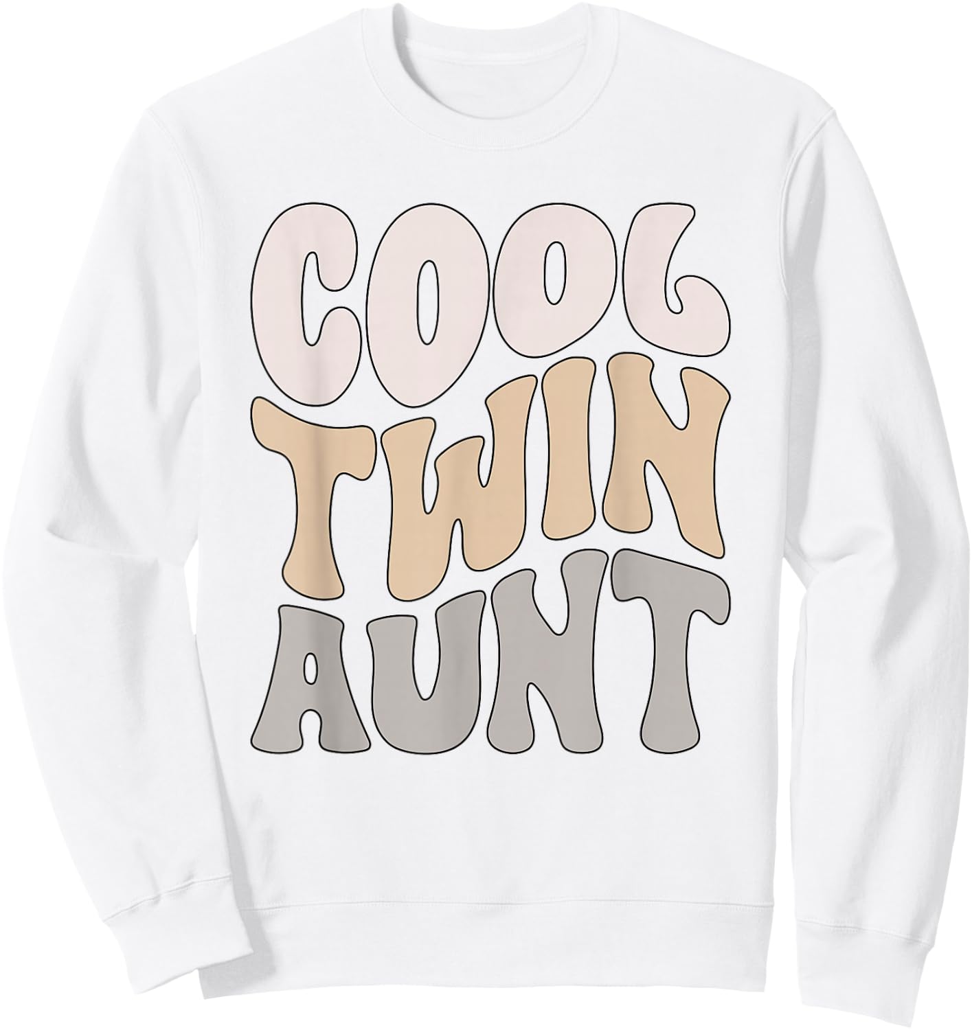 Cool Twin Aunt Of Twins Twin Auntie Of Twins Sweatshirt - Sweatshirt | White