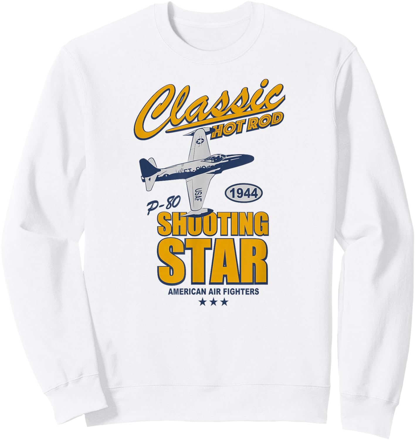 P-80 Shooting Star Sweatshirt - Sweatshirt | White
