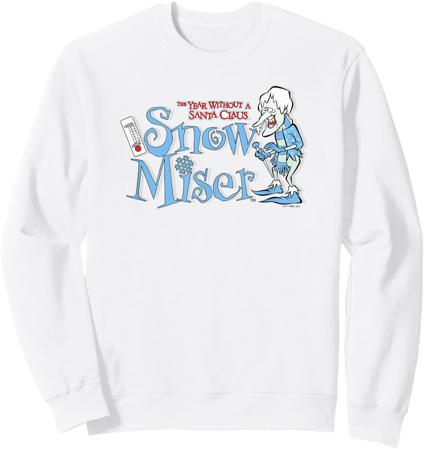The Year Without A Santa Claus Snow Miser Logo Sweatshirt - Sweatshirt | White