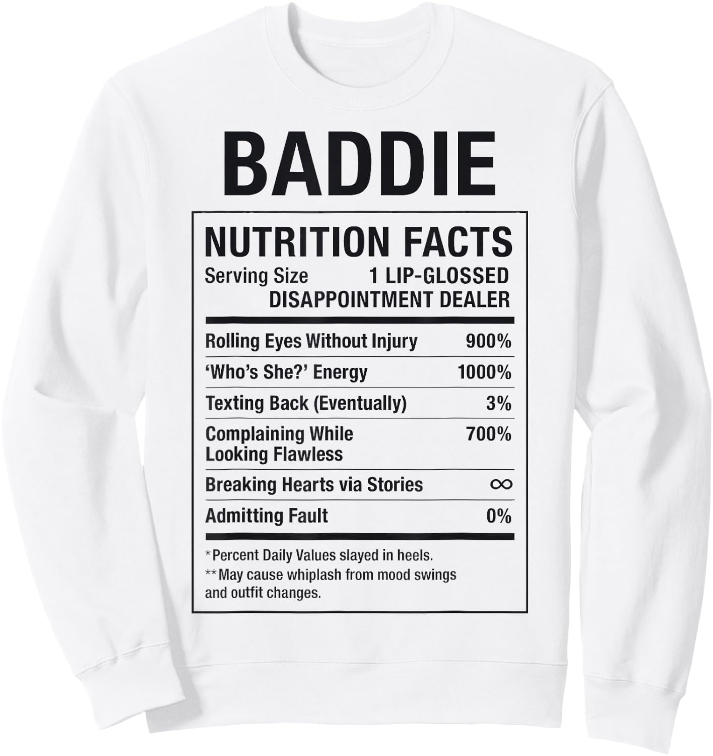 Baddie Sweatshirt - Sweatshirt | White
