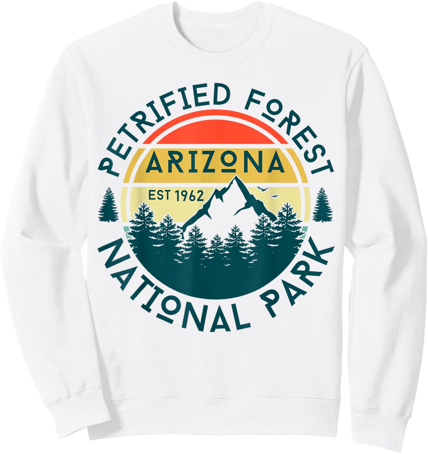 Petrified Forest National Park Arizona Hiking Outdoors Sweatshirt - Sweatshirt | White