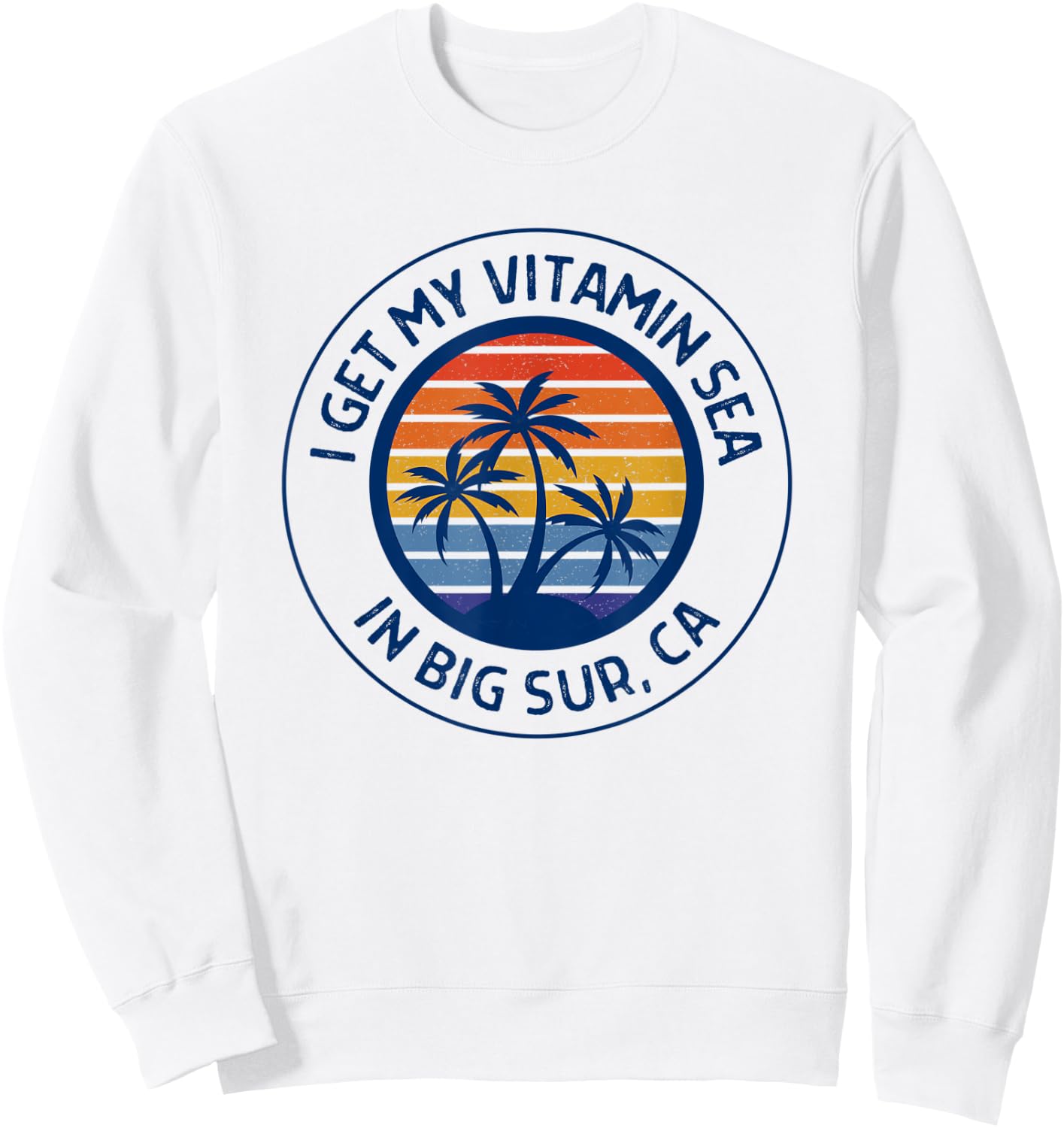 Big Sur CA Fun Big Sur Beach Vacation Big Sur California Women Kids Sweatshirt - Sweatshirt | White