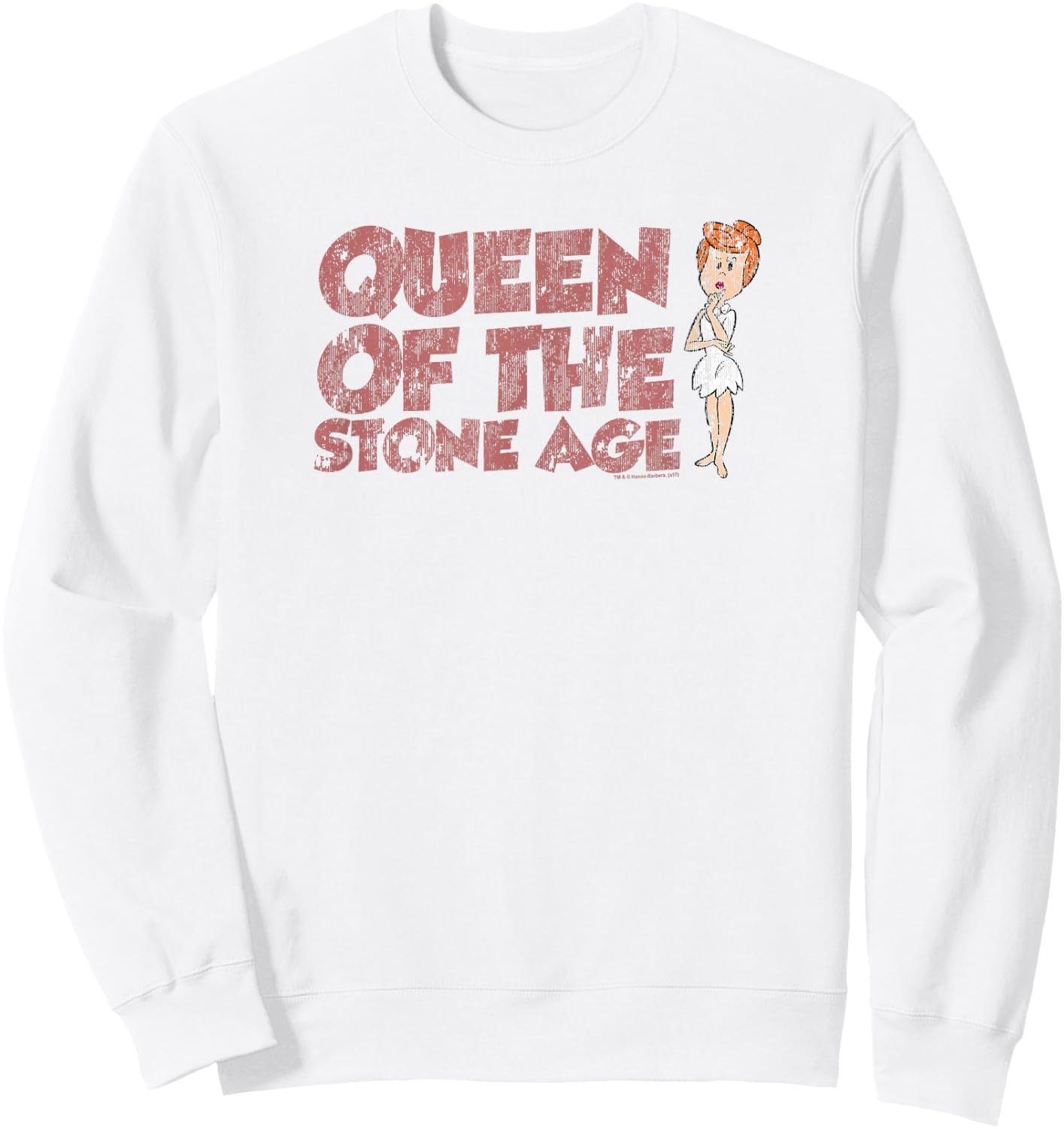 The Flintstones Vintage Queen Wilma Sweatshirt - Sweatshirt | White