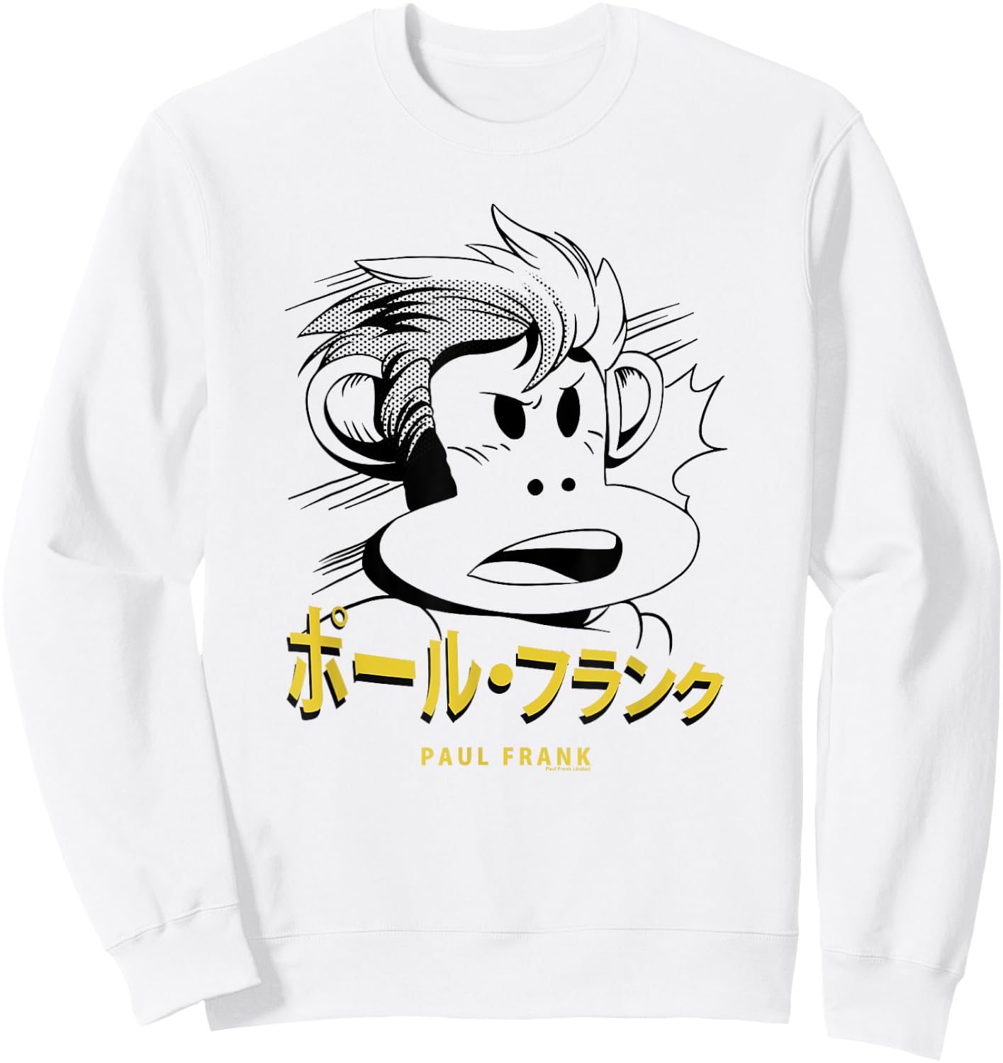 Paul Frank Julius Kanji Poster Sweatshirt - Sweatshirt | White