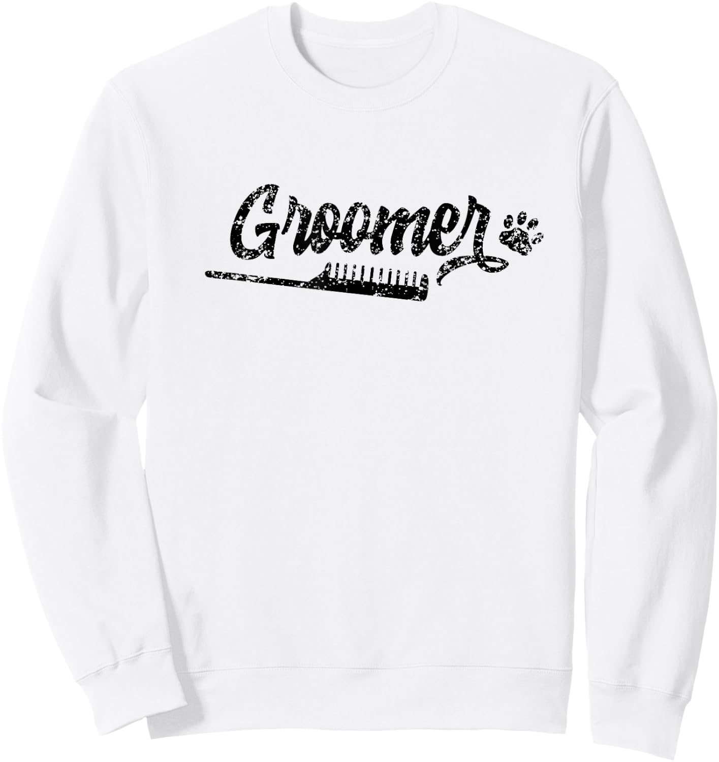 Groomer Grooming Salon Dog Animal Sweatshirt - Sweatshirt | White