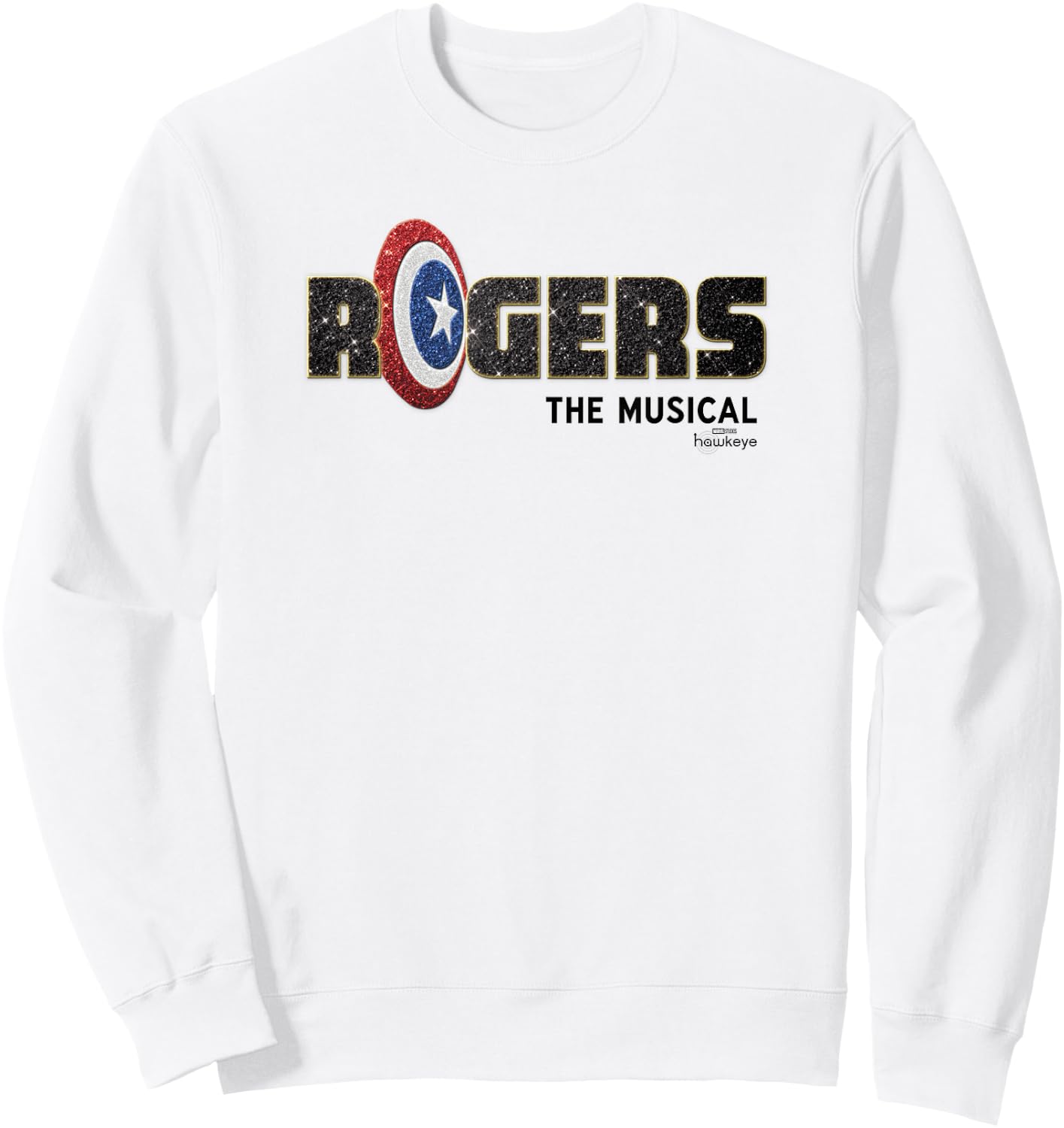 Marvel Hawkeye Rogers The Musical Logo Sweatshirt - Sweatshirt | White