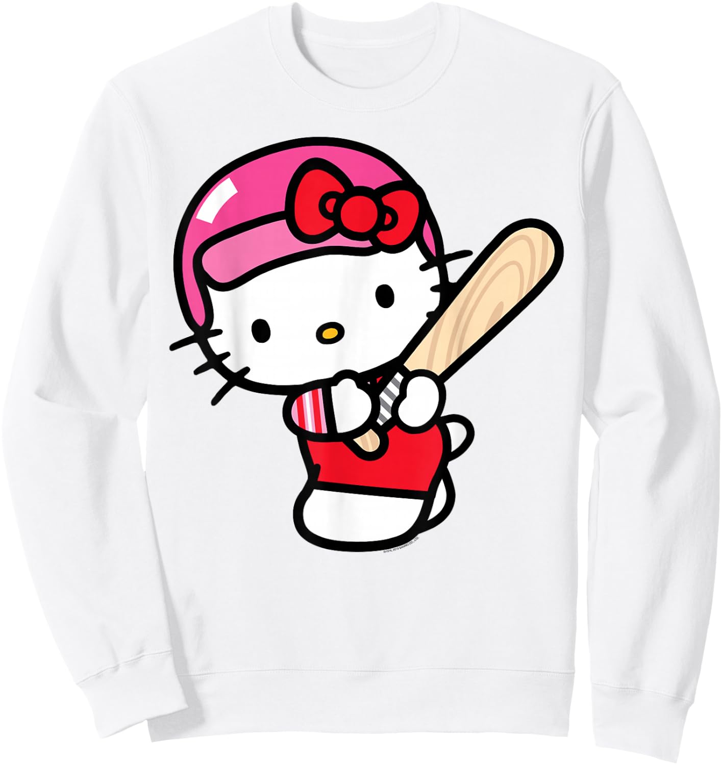 Hello Kitty Baseball Player Shirt Sweatshirt - Sweatshirt | White