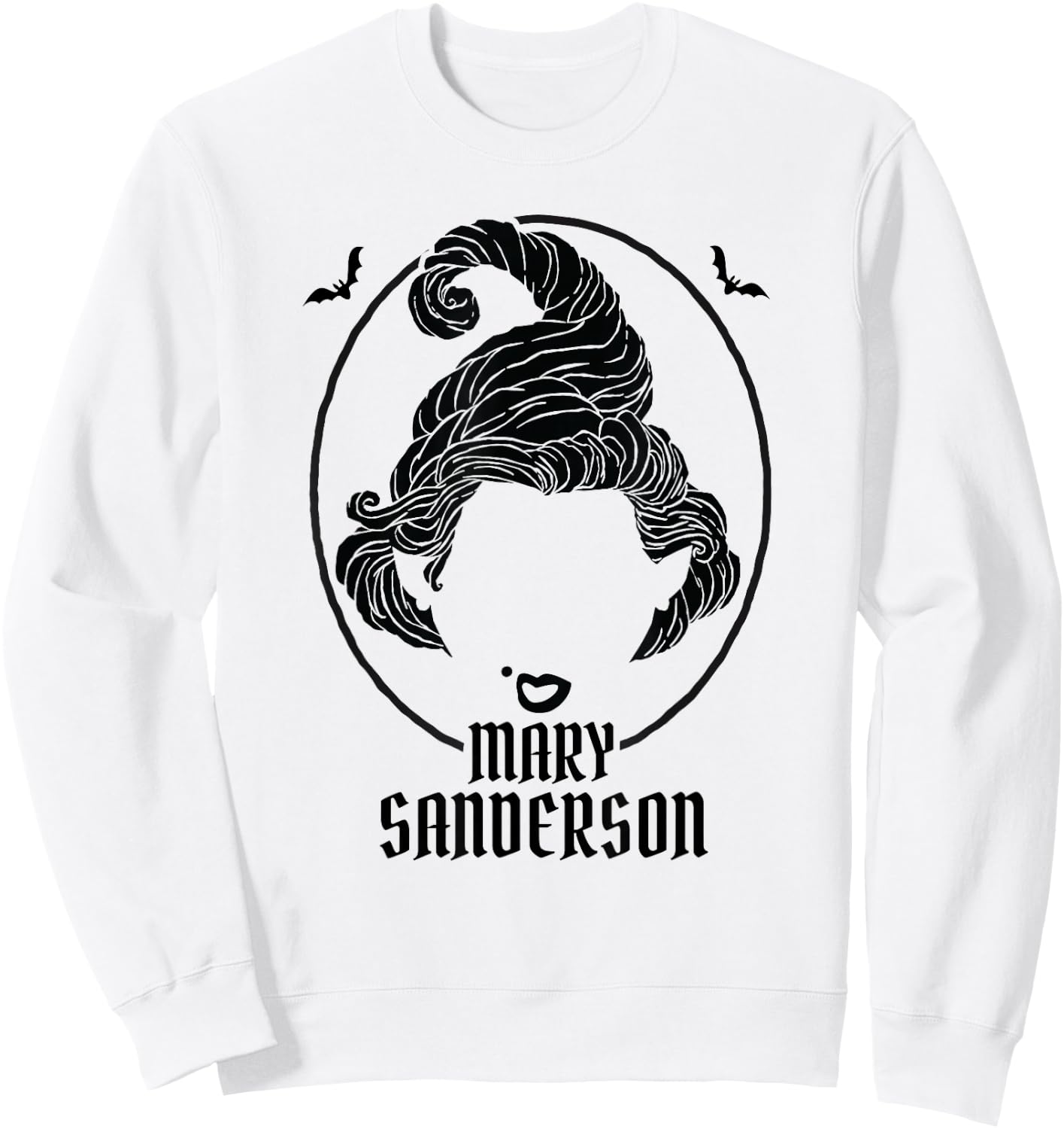 Disney Halloween Hocus Pocus Mary Sanderson Silhouette Sweatshirt - Sweatshirt | White