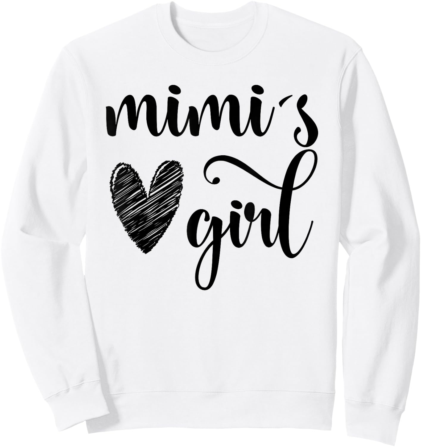 Funny Matching Mimi Girl for Grandma Whit Girl Mother's Day Sweatshirt - Sweatshirt | White