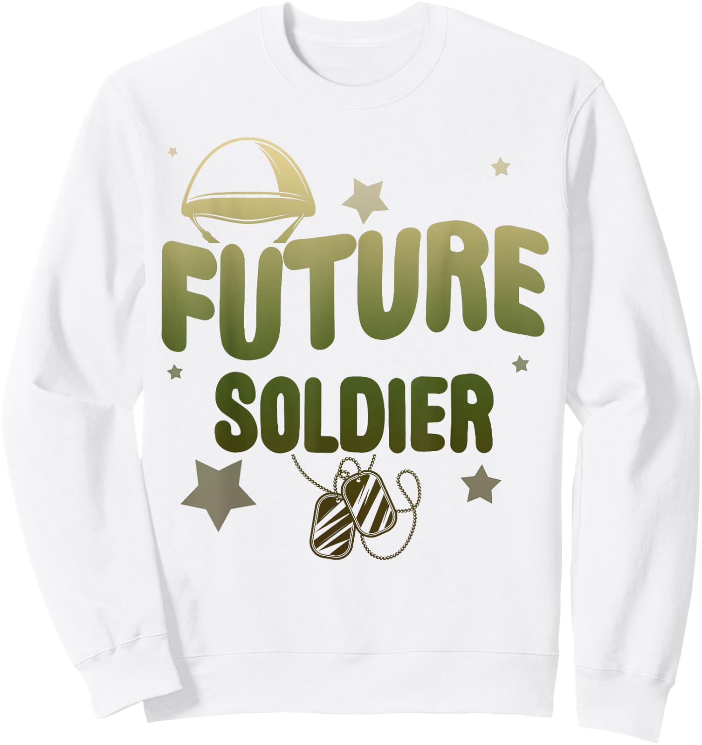 Future Soldier Family Cool Military Kids Army Boy Birthday Sweatshirt - Sweatshirt | White