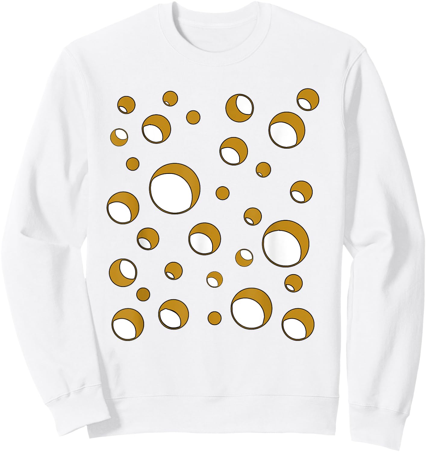 Cheese Costume Swiss Gouda Brie Cheddar Halloween Matching Sweatshirt - Sweatshirt | White