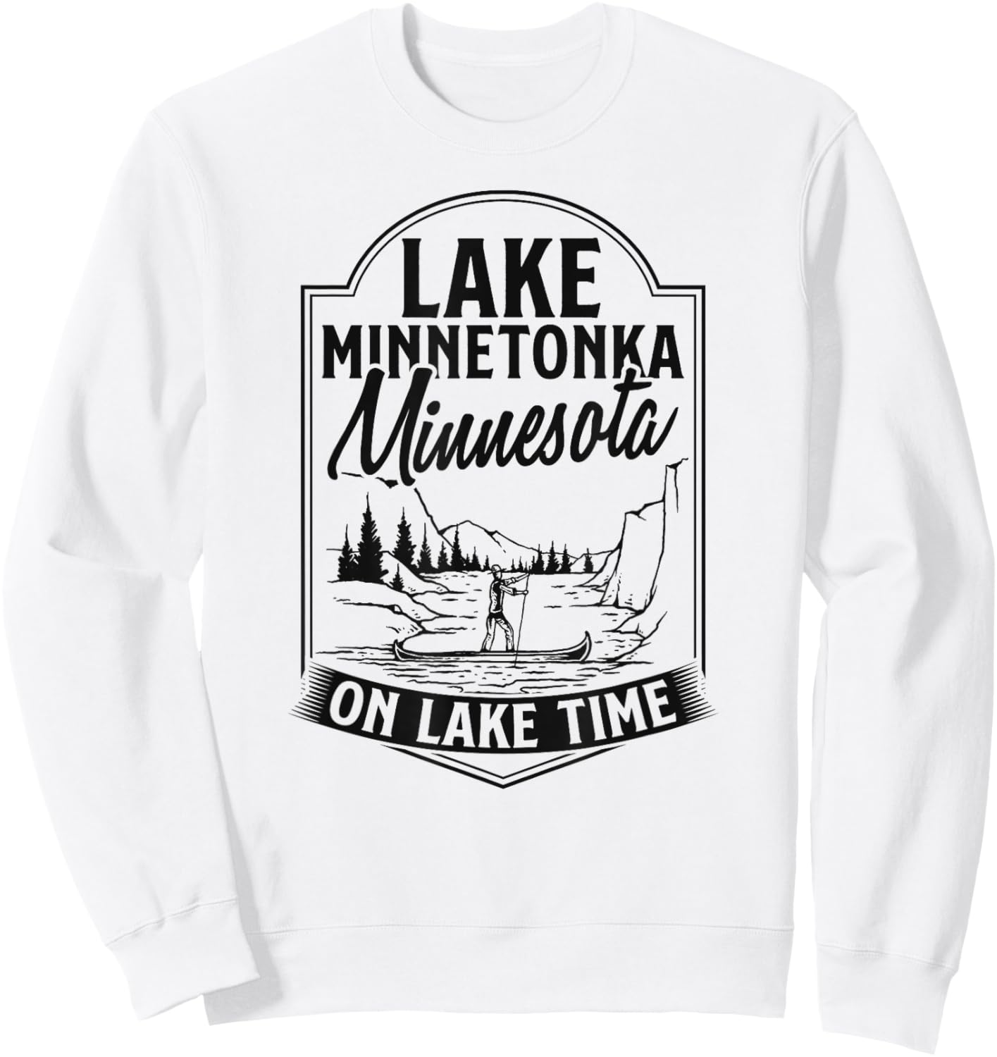 Lake Minnetonka Minnesota On Lake Time Life Sweatshirt - Sweatshirt | White