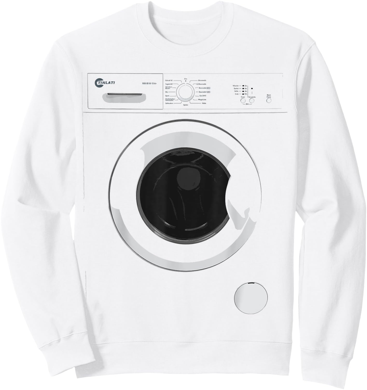 Washing Machine Costume Funny Tech Designs for Halloween Sweatshirt - Sweatshirt | White