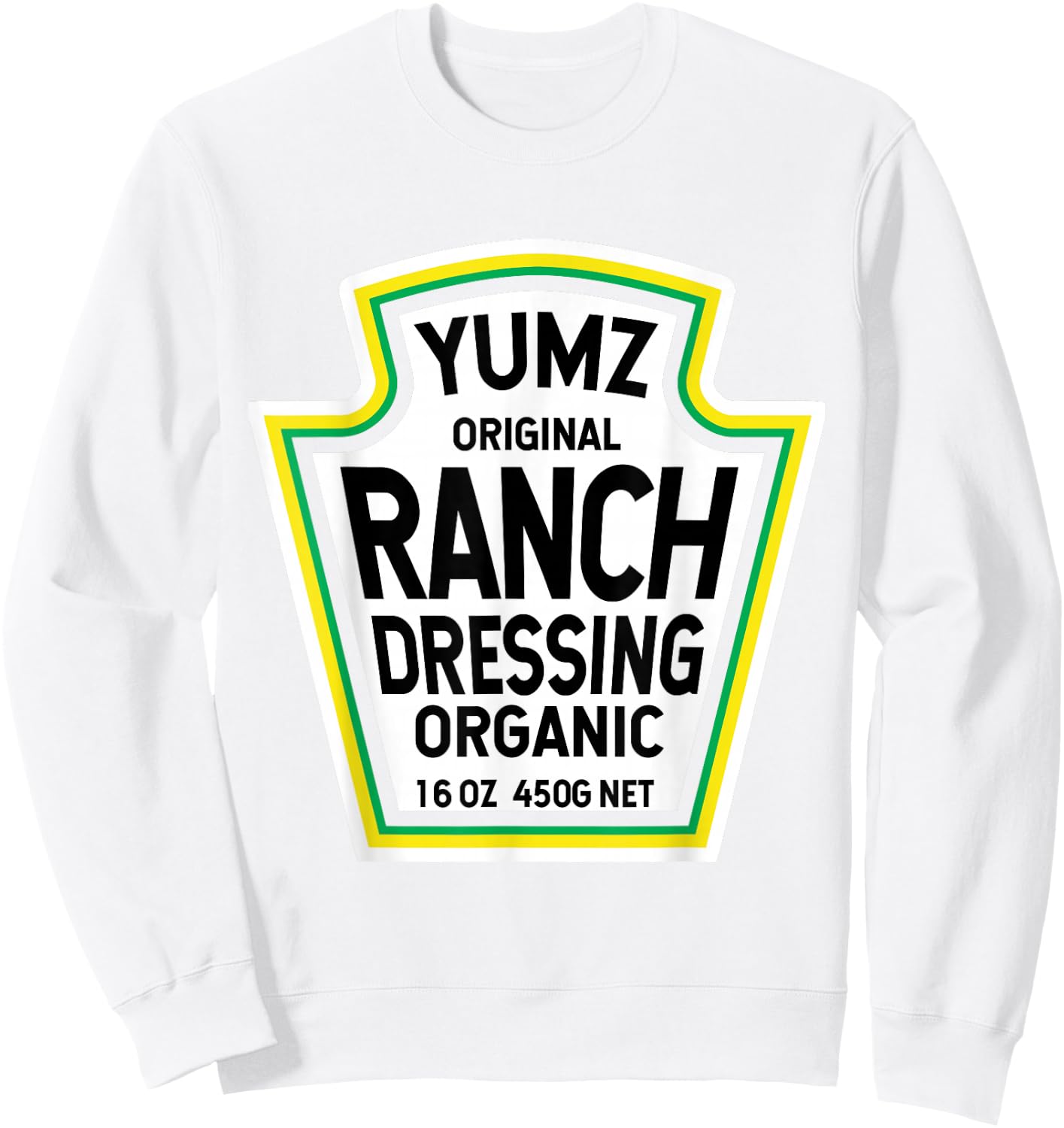 Ranch Dressing Salad Easy Halloween Costume Matching Group Sweatshirt - Sweatshirt | White