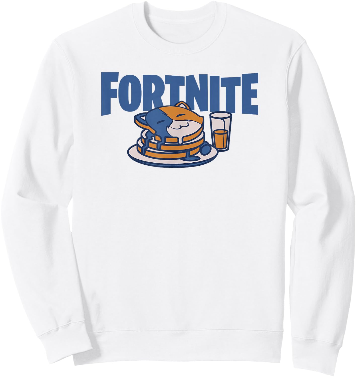 Fortnite Cat Pancakes Sweatshirt - Sweatshirt | White