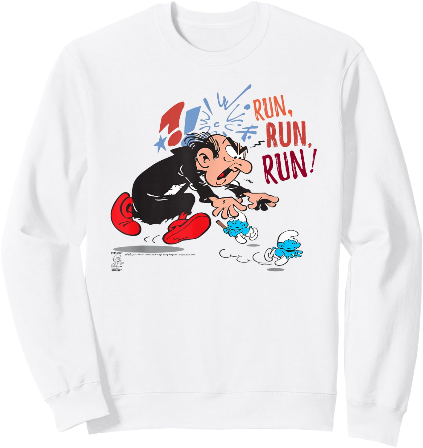 The Smurfs Gargamel Run, Run, Run! Sweatshirt - Sweatshirt | White