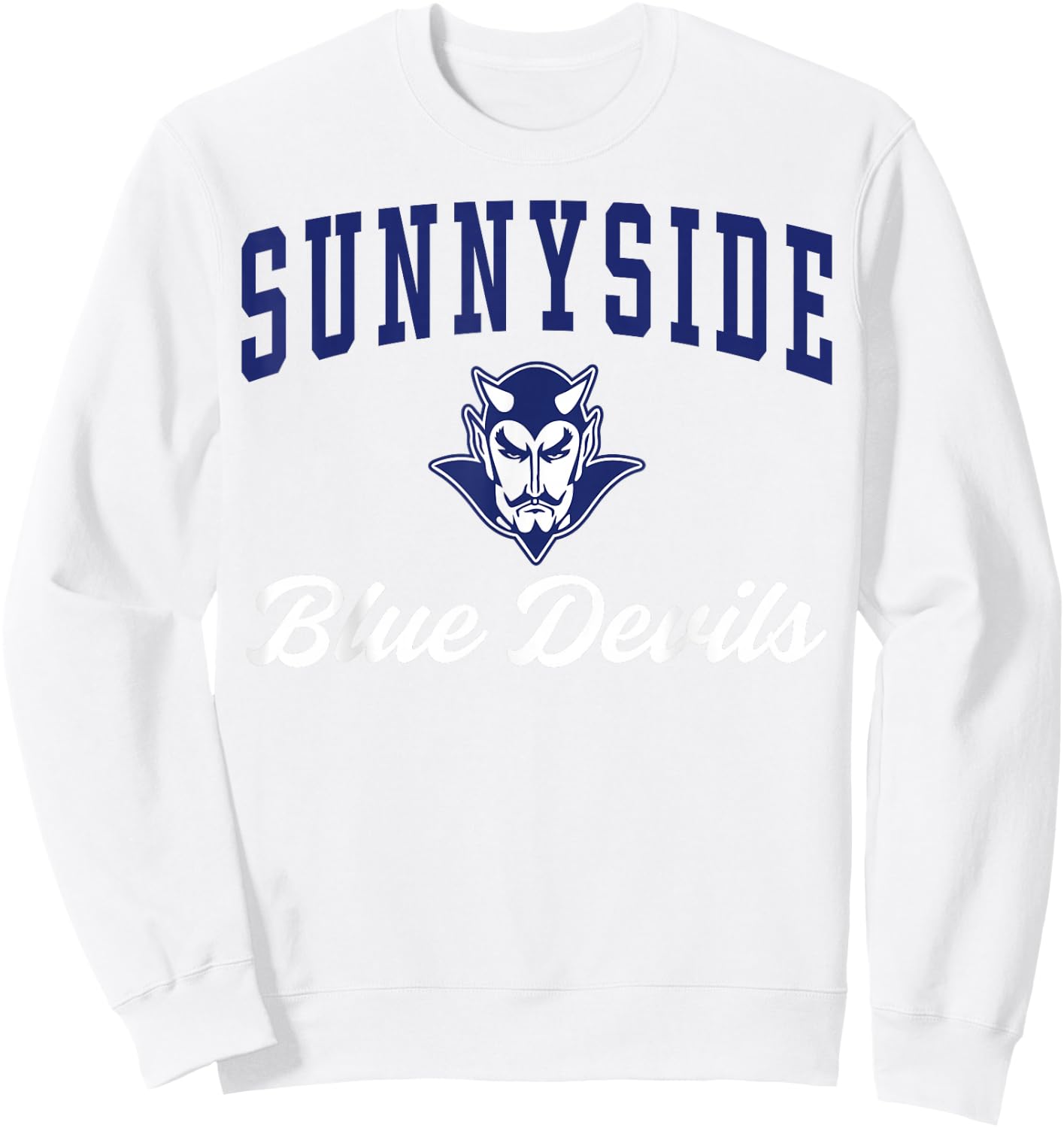 Sunnyside High School Blue Devils C3 Sweatshirt - Sweatshirt | White