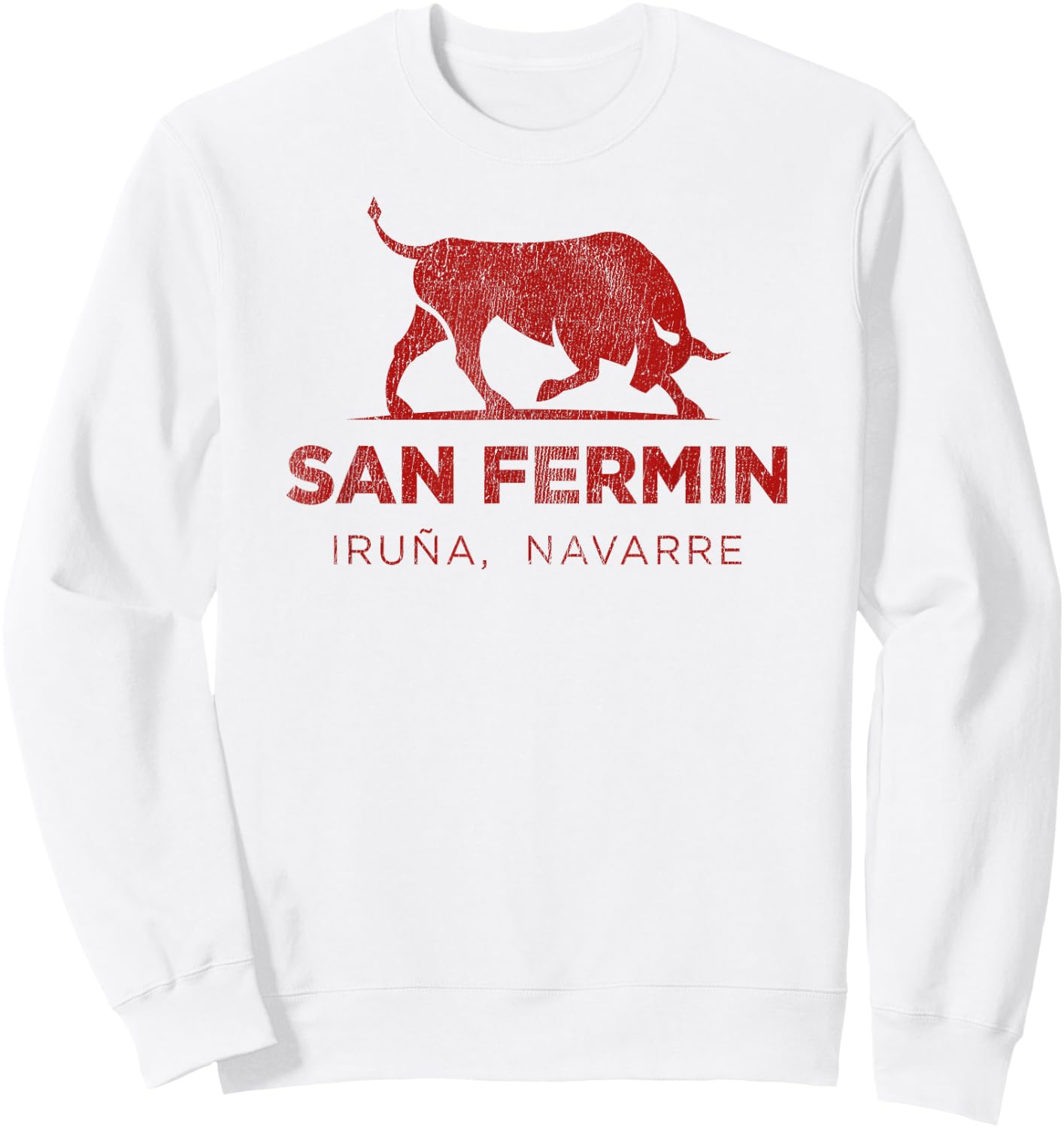 Camisetas de Espana / Spanish Shirts Pamplona Top | Basque Country San Fermin Women's - Grey, Small, Short Sleeve, , Classic Fit, Polyester 100% Sweatshirt - Sweatshirt | White