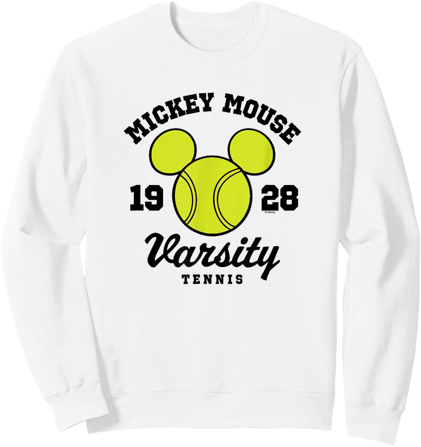 Disney - Mickey Varsity Tennis 1928 Sweatshirt - Sweatshirt | White