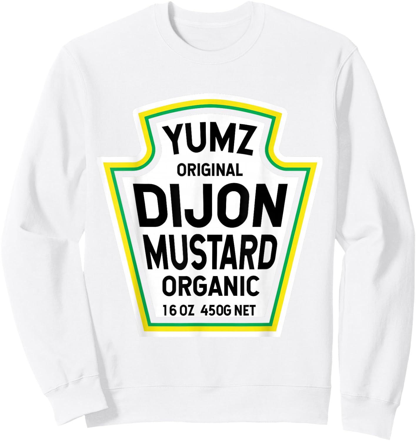 Dijon Mustard Easy Halloween Costume Matching Group Couples Sweatshirt - Sweatshirt | White