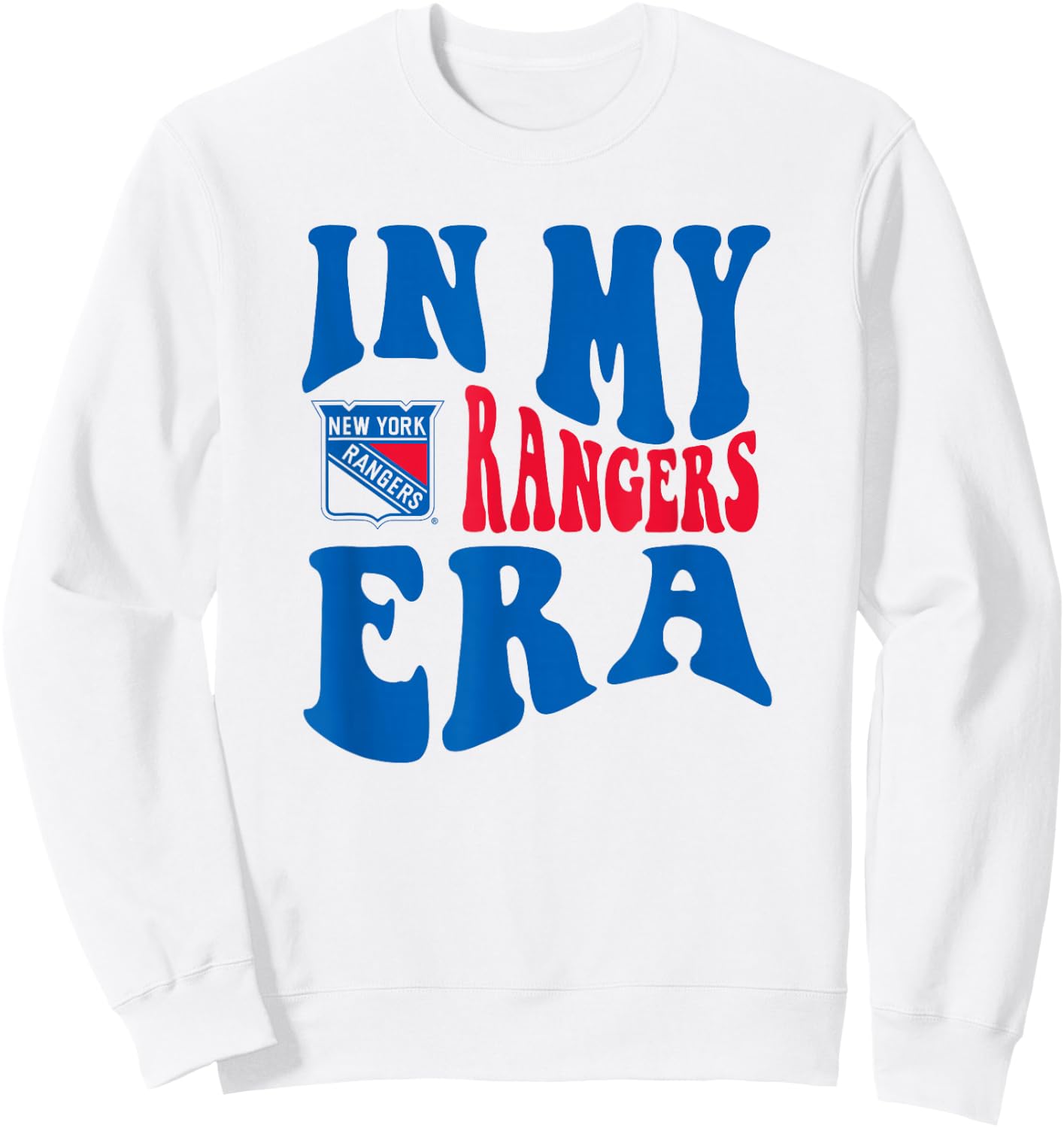 New York Rangers Era White Officially Licensed Sweatshirt - Sweatshirt | White