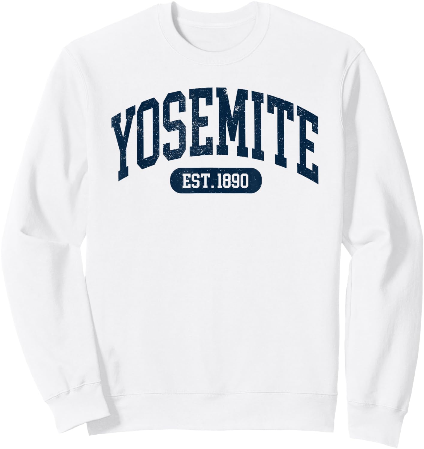 Vintage Yosemite Souvenir National Park Kids Sweatshirt - Sweatshirt | White