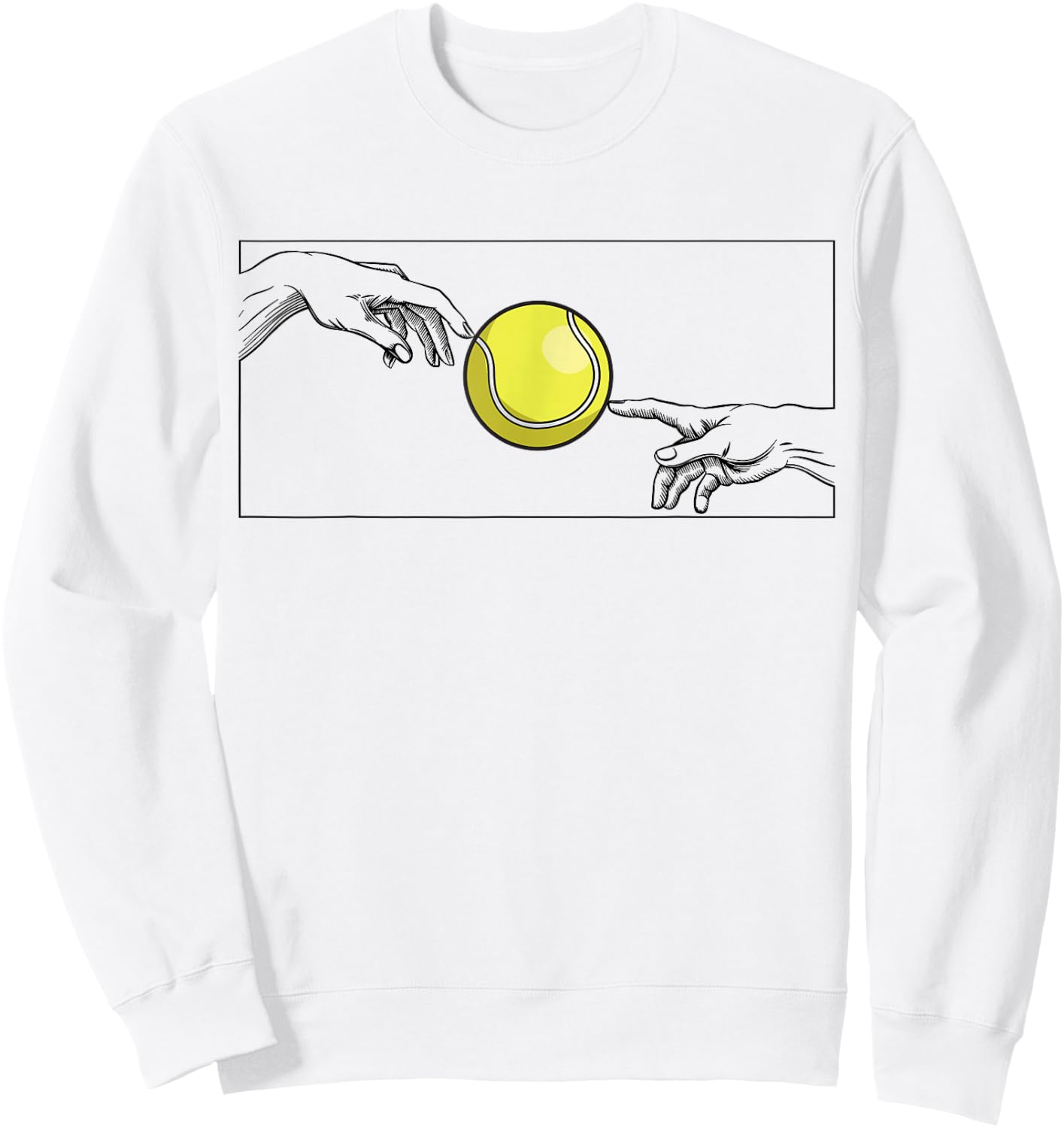 Tennis Ball for Tennis Players Tennis Player Tennis Sweatshirt - Sweatshirt | White