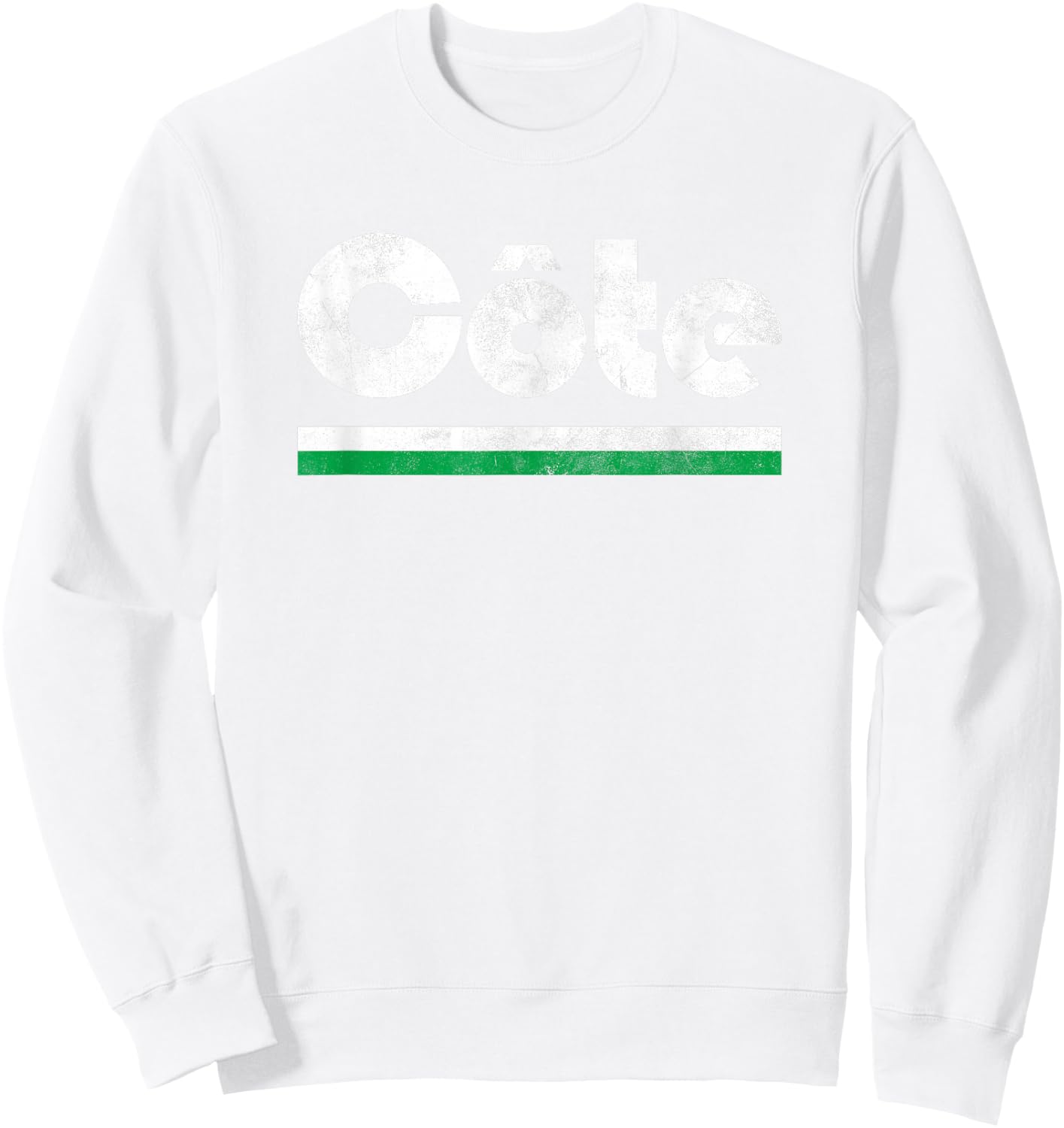 Ivory Coast Côte D'Ivoire Fan Retro Vintage Flag Sweatshirt - Sweatshirt | White