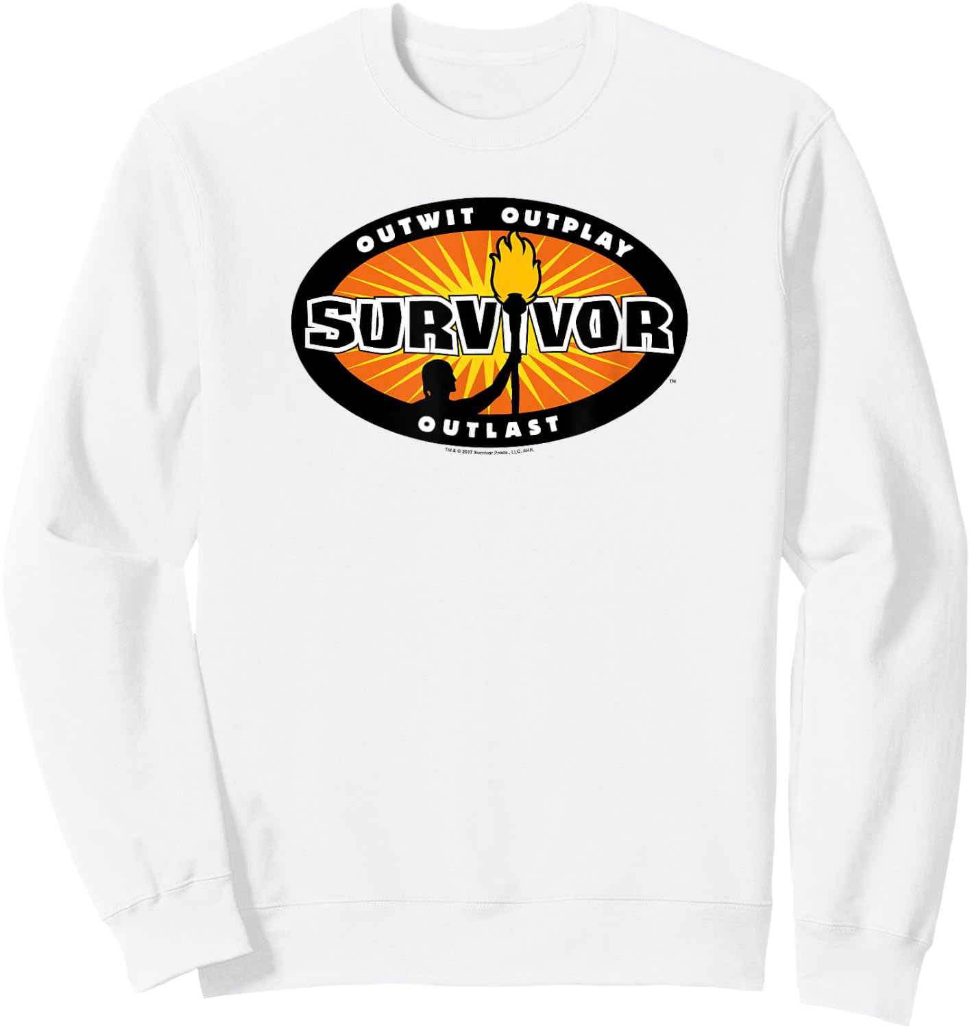Survivor Gold Burst Sweatshirt - Sweatshirt | White
