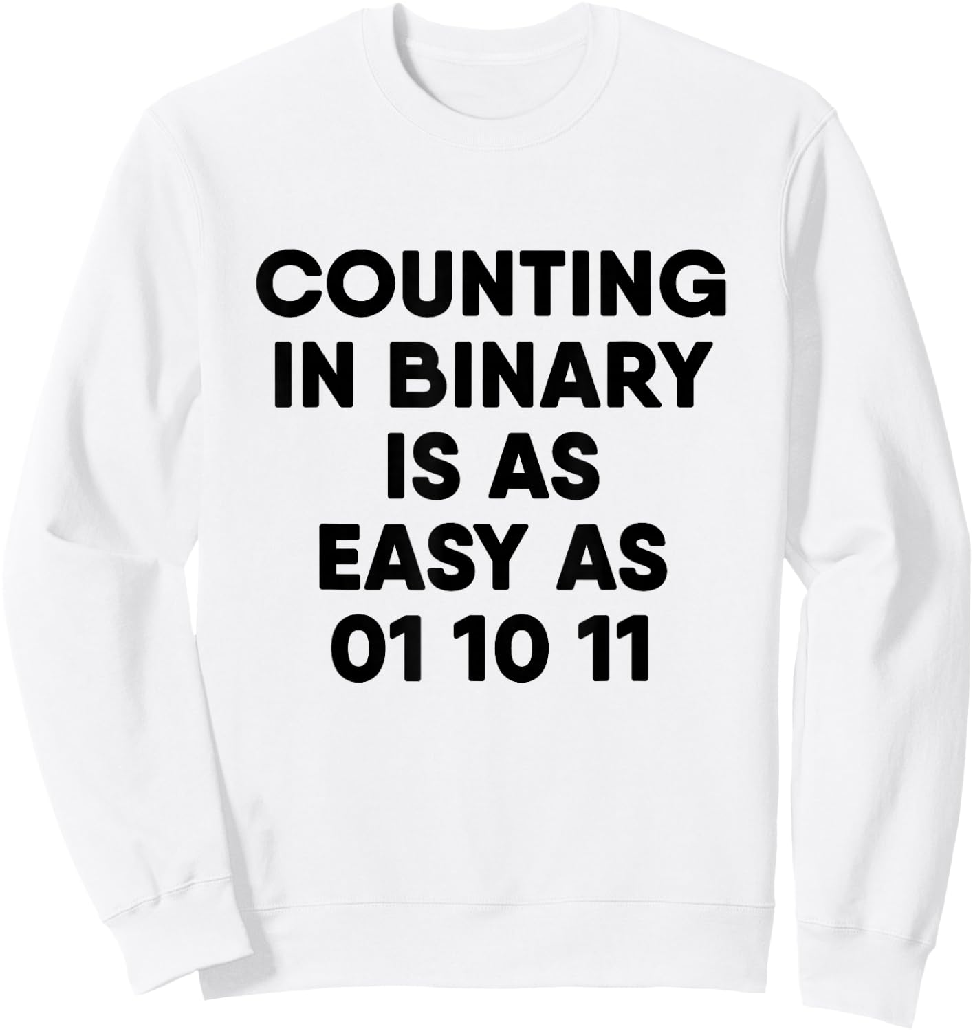 Computer Science Counting in Binary Sweatshirt - Sweatshirt | White