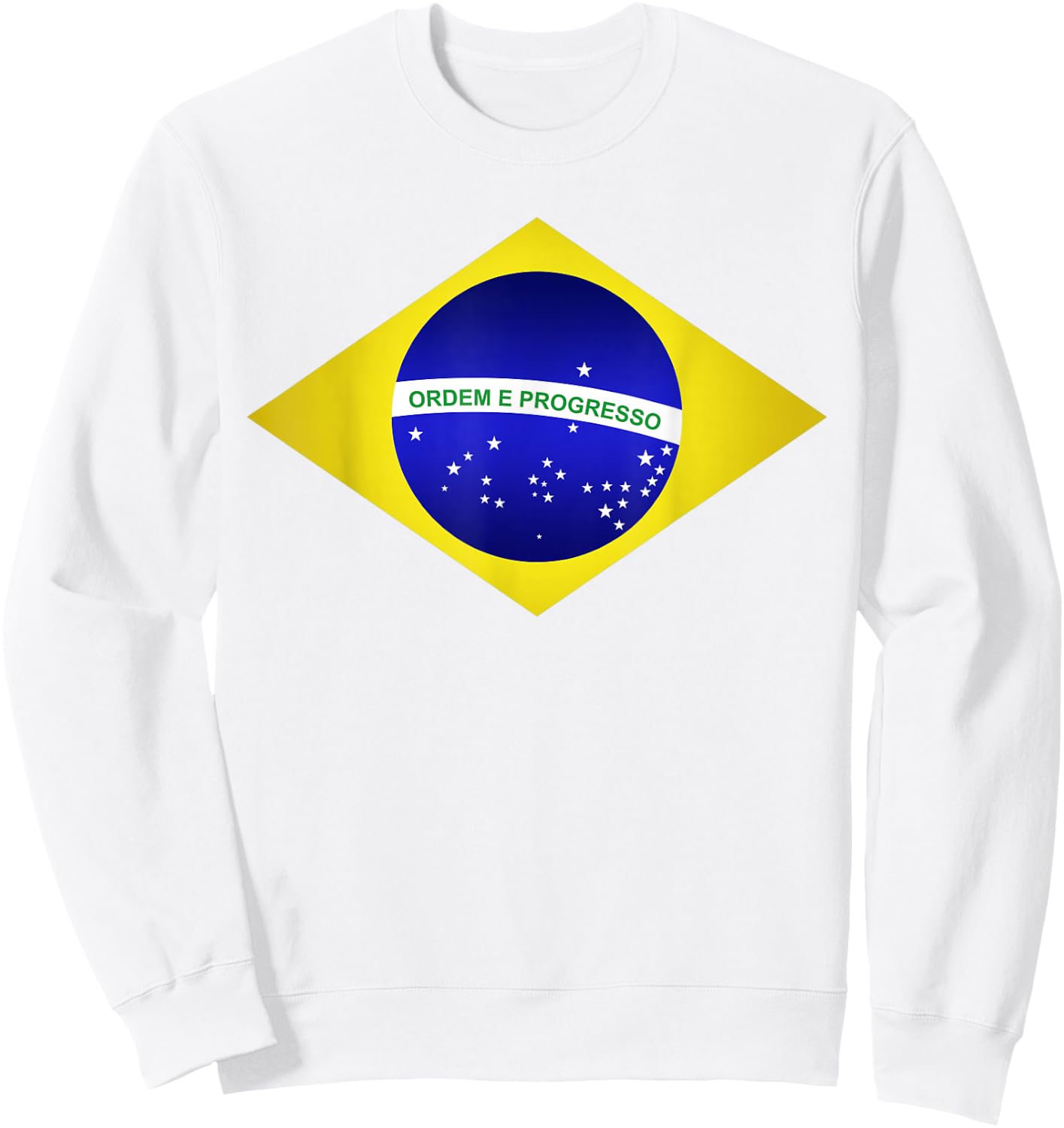 Brazil Shirt Brazilian Soccer Football Brazilian Flag Sweatshirt - Sweatshirt | White