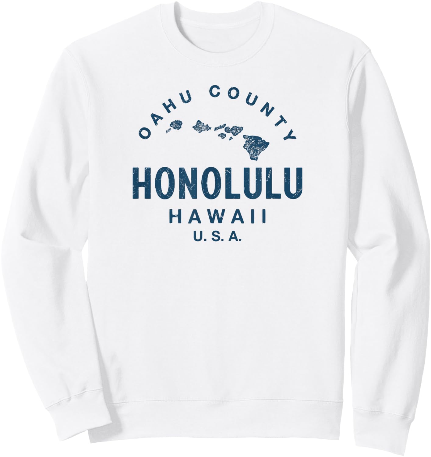 Hawaii Honolulu Hawaiian Islands Sweatshirt - Sweatshirt | White