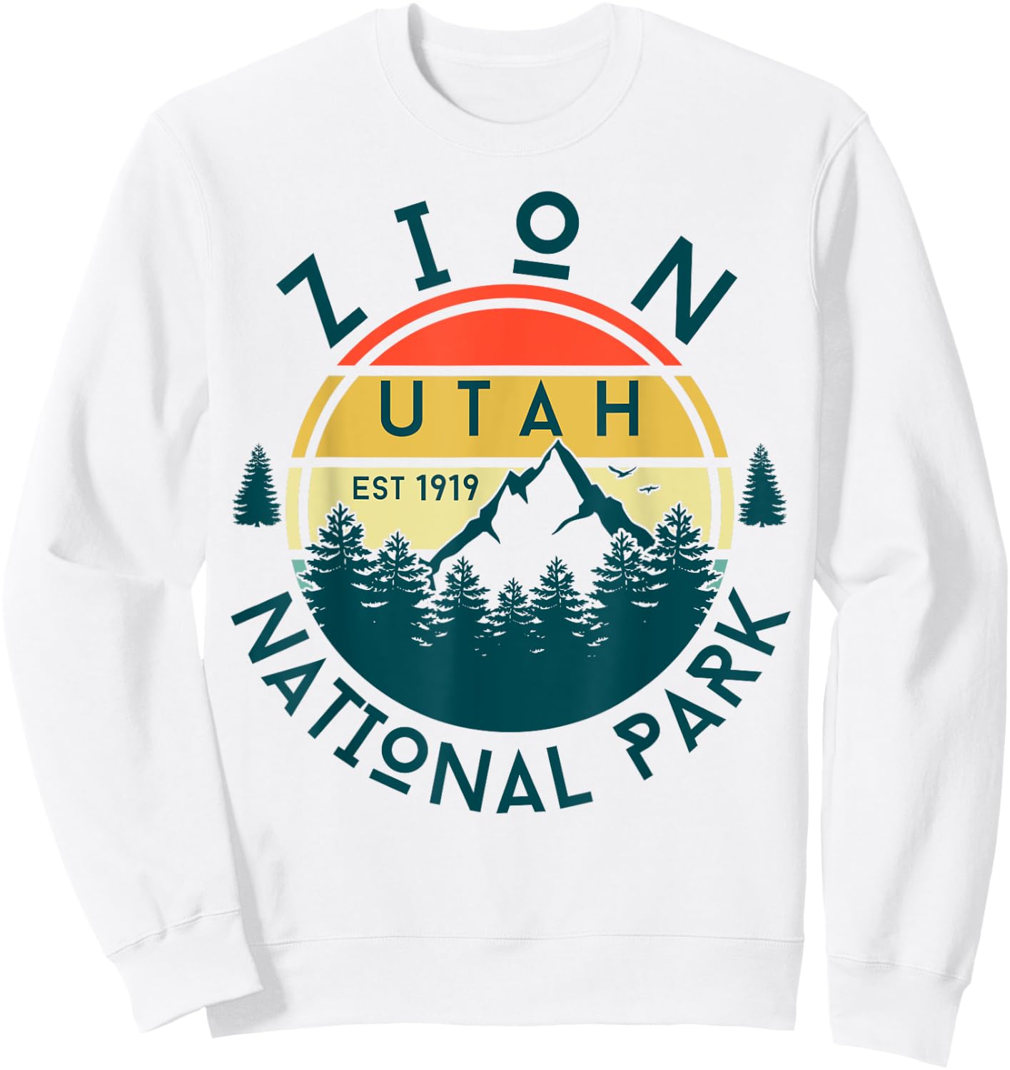 Zion National Park Utah Nature Hiking Outdoors Sweatshirt - Sweatshirt | White