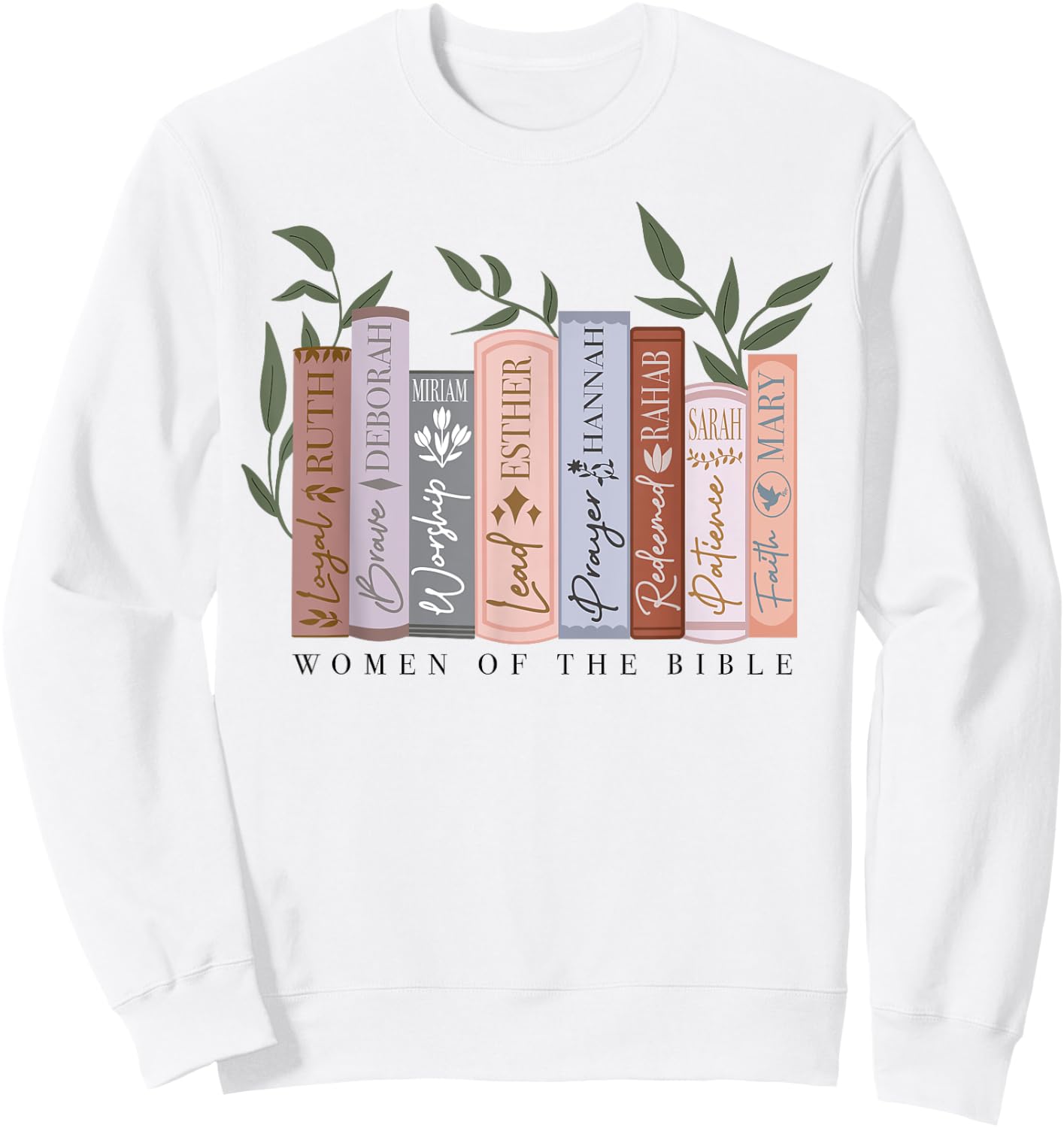 Women Of The Bible Funny Book Lover Sweatshirt - Sweatshirt | White