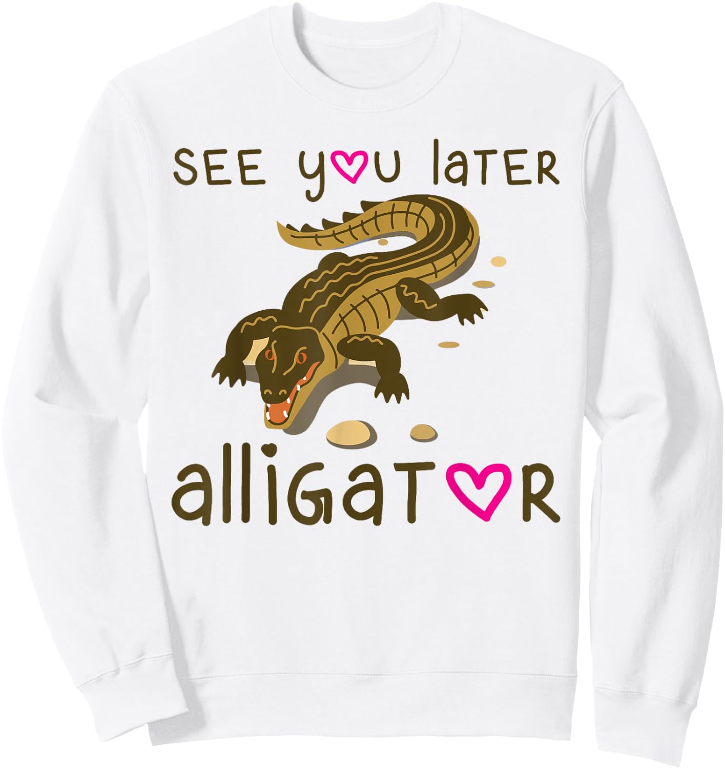 See You Later Alligator Shirt Kids Florida Gator Crocodile Sweatshirt - Sweatshirt | White