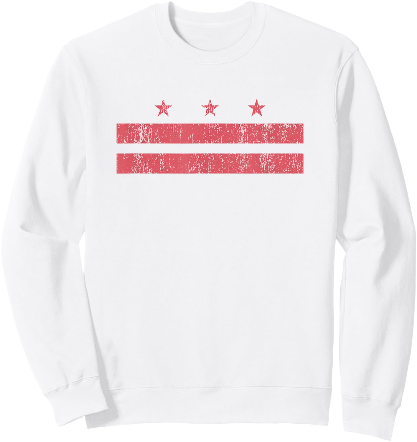 Vintage Washington DC District Columbia Flag Souvenir Sweatshirt - Sweatshirt | White