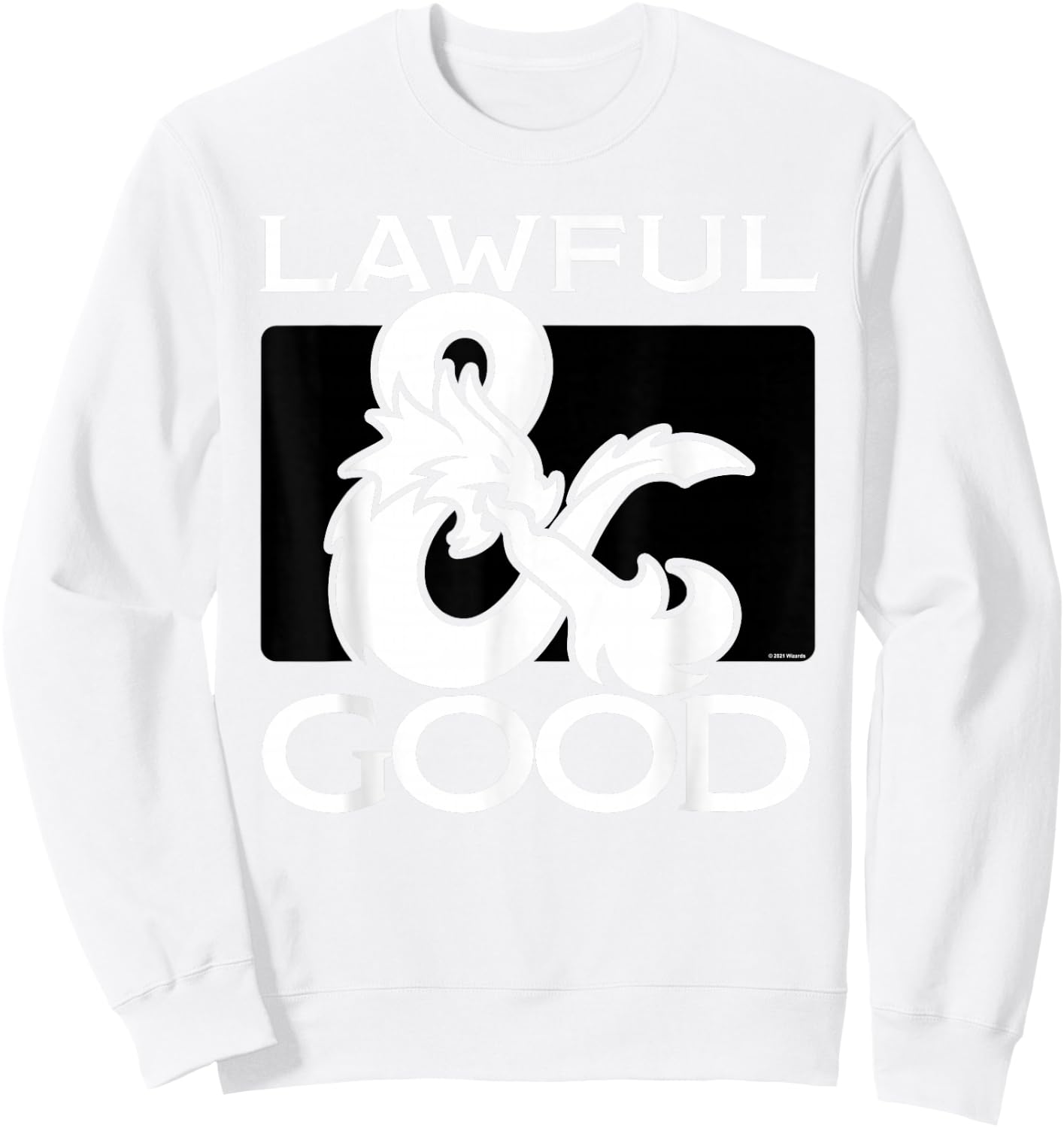 Dungeons & Dragons Lawful & Good Sweatshirt - Sweatshirt | White