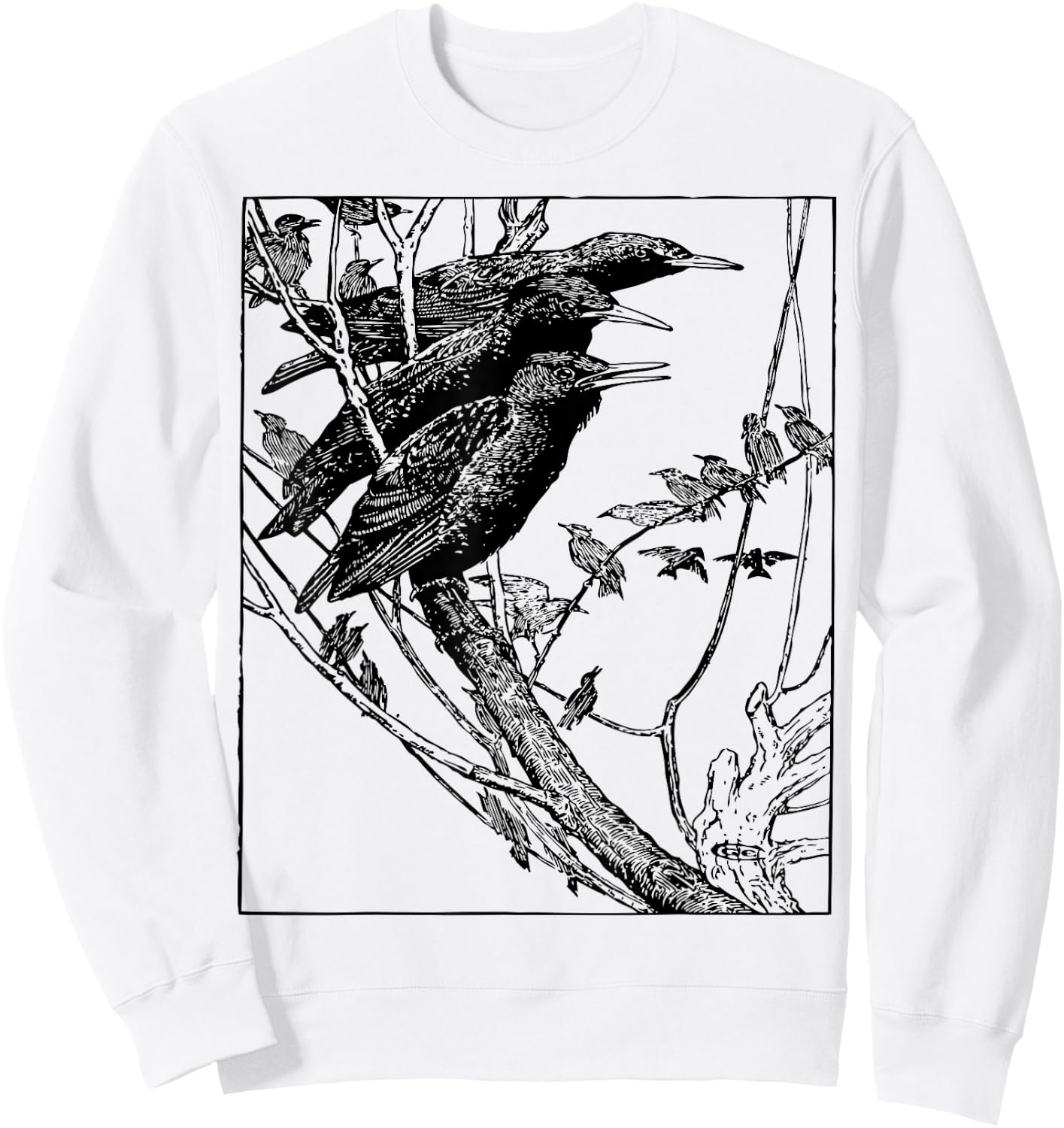 Starling Birds Birdwatcher Sweatshirt - Sweatshirt | White