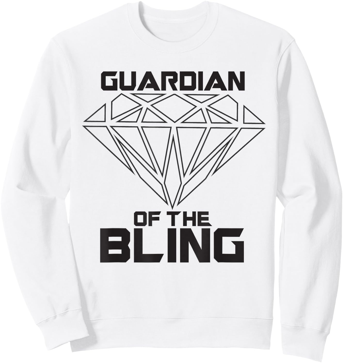 Guardian of the Bling | Ring Bearer | Best Man | Gift Sweatshirt - Sweatshirt | White