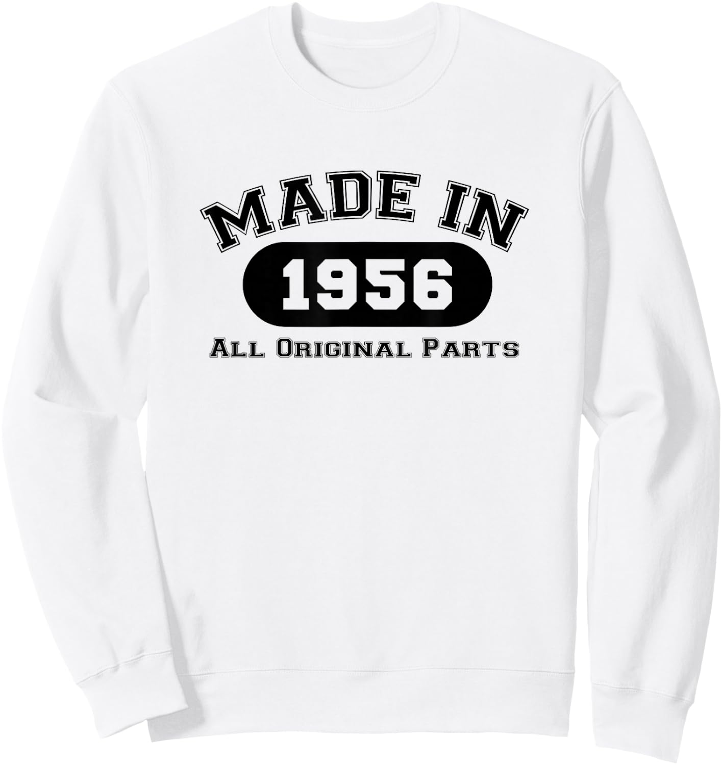 Year of manufacture 1956 original parts birthday gift 66 years Sweatshirt - Sweatshirt | White
